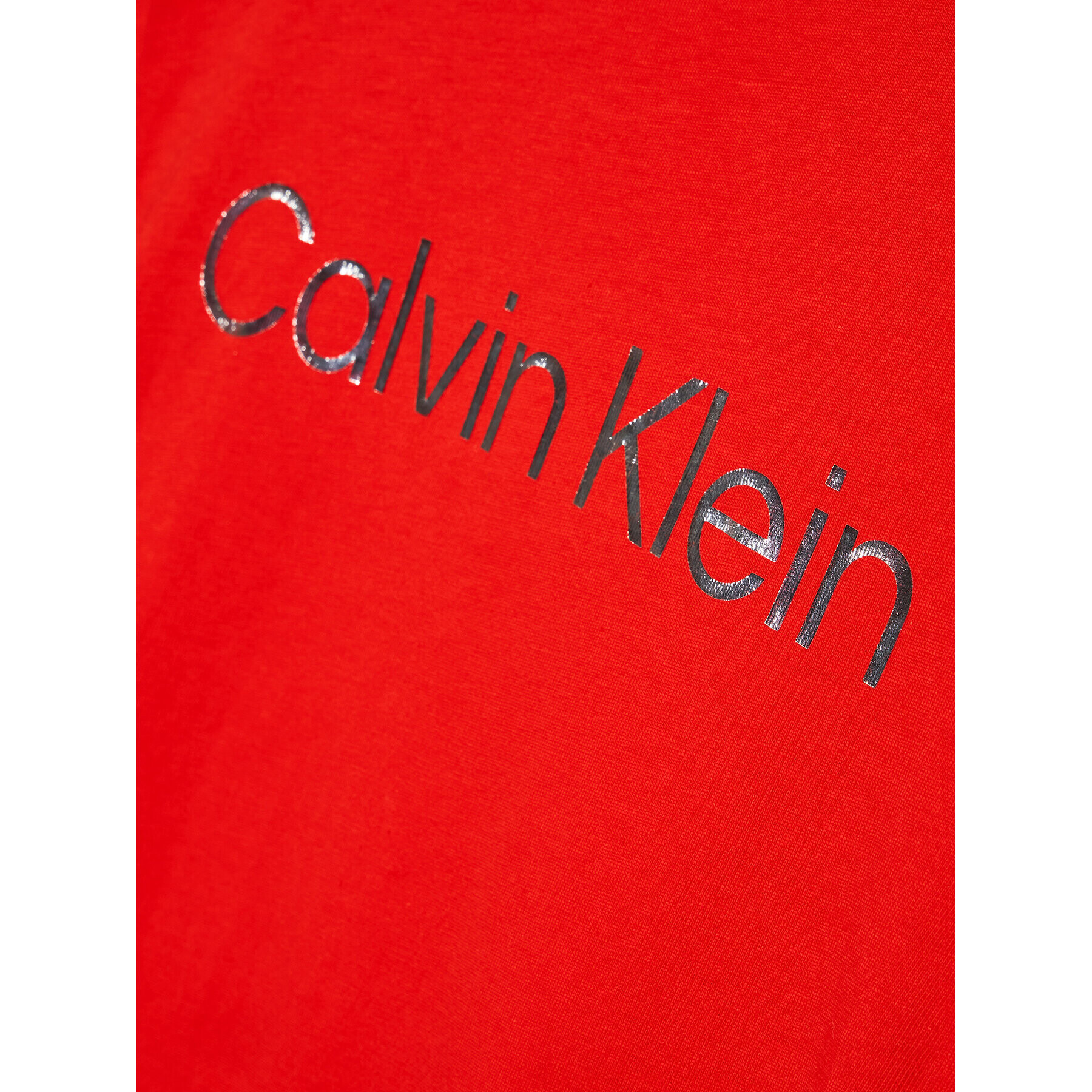 Calvin Klein Jeans Vsakodnevna obleka IG0IG01418 Rdeča Regular Fit - Pepit.si