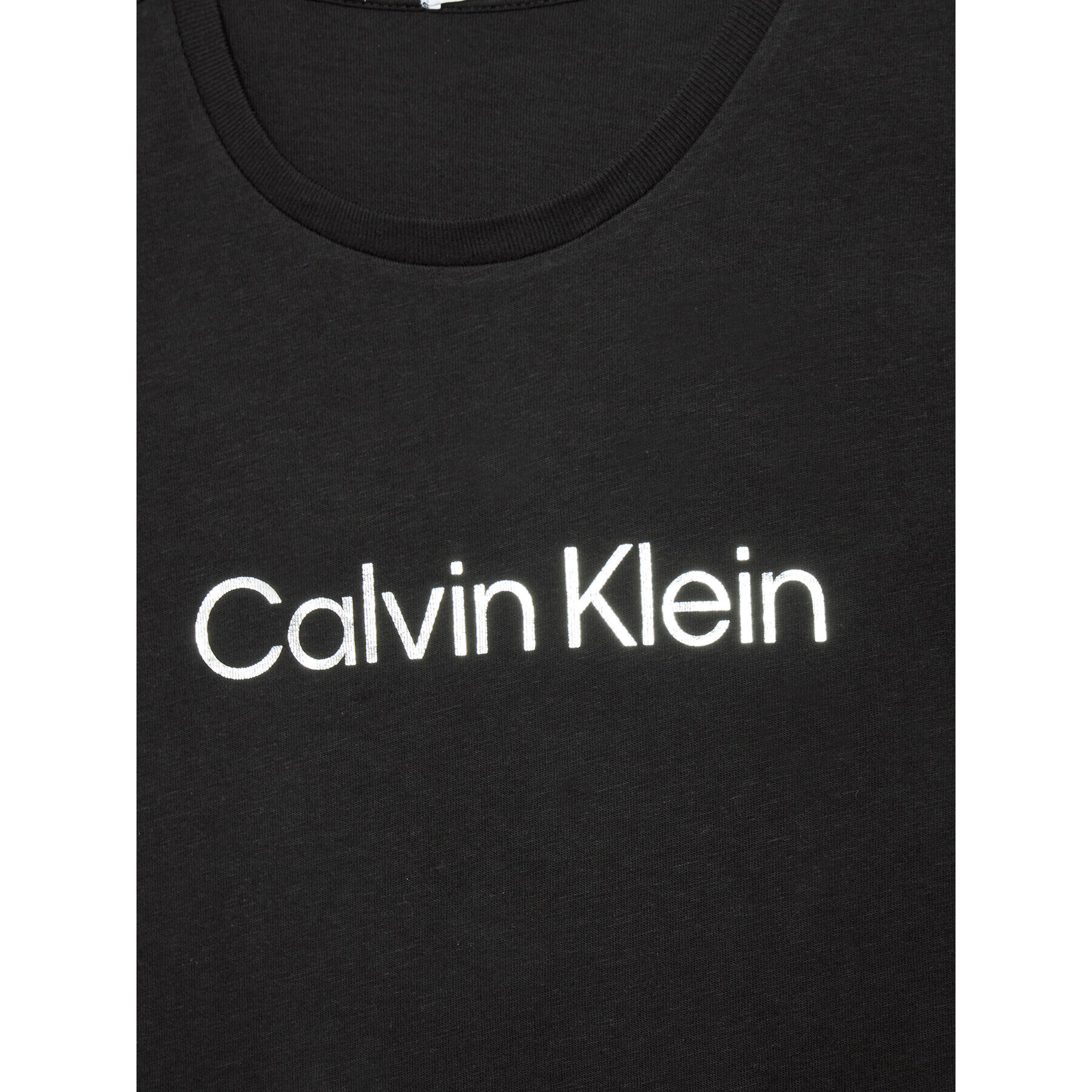 Calvin Klein Jeans Vsakodnevna obleka Inst Silver Logo IG0IG01418 Črna Regular Fit - Pepit.si