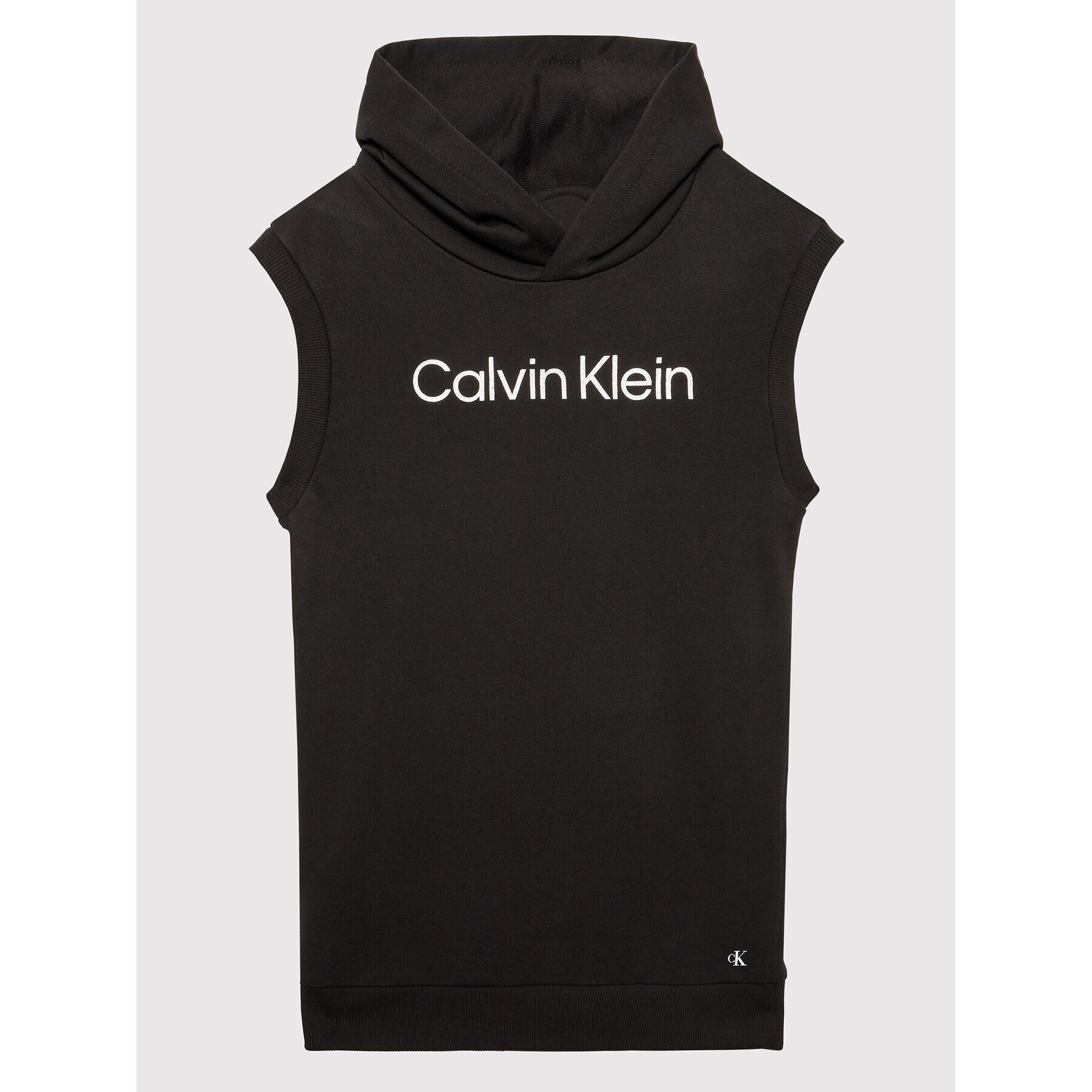 Calvin Klein Jeans Vsakodnevna obleka Institutional Logo IG0IG01421 Črna Relaxed Fit - Pepit.si