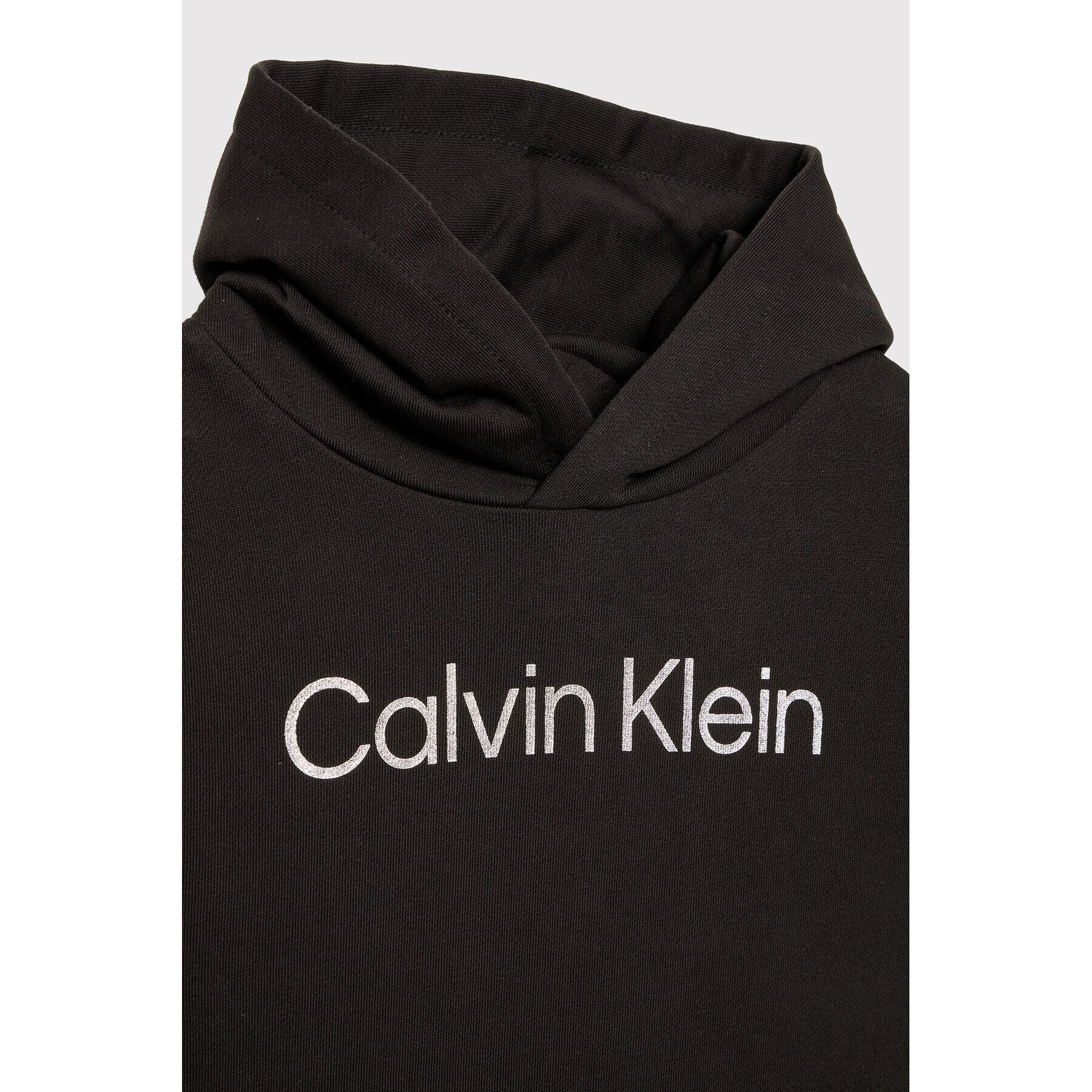 Calvin Klein Jeans Vsakodnevna obleka Institutional Logo IG0IG01421 Črna Relaxed Fit - Pepit.si