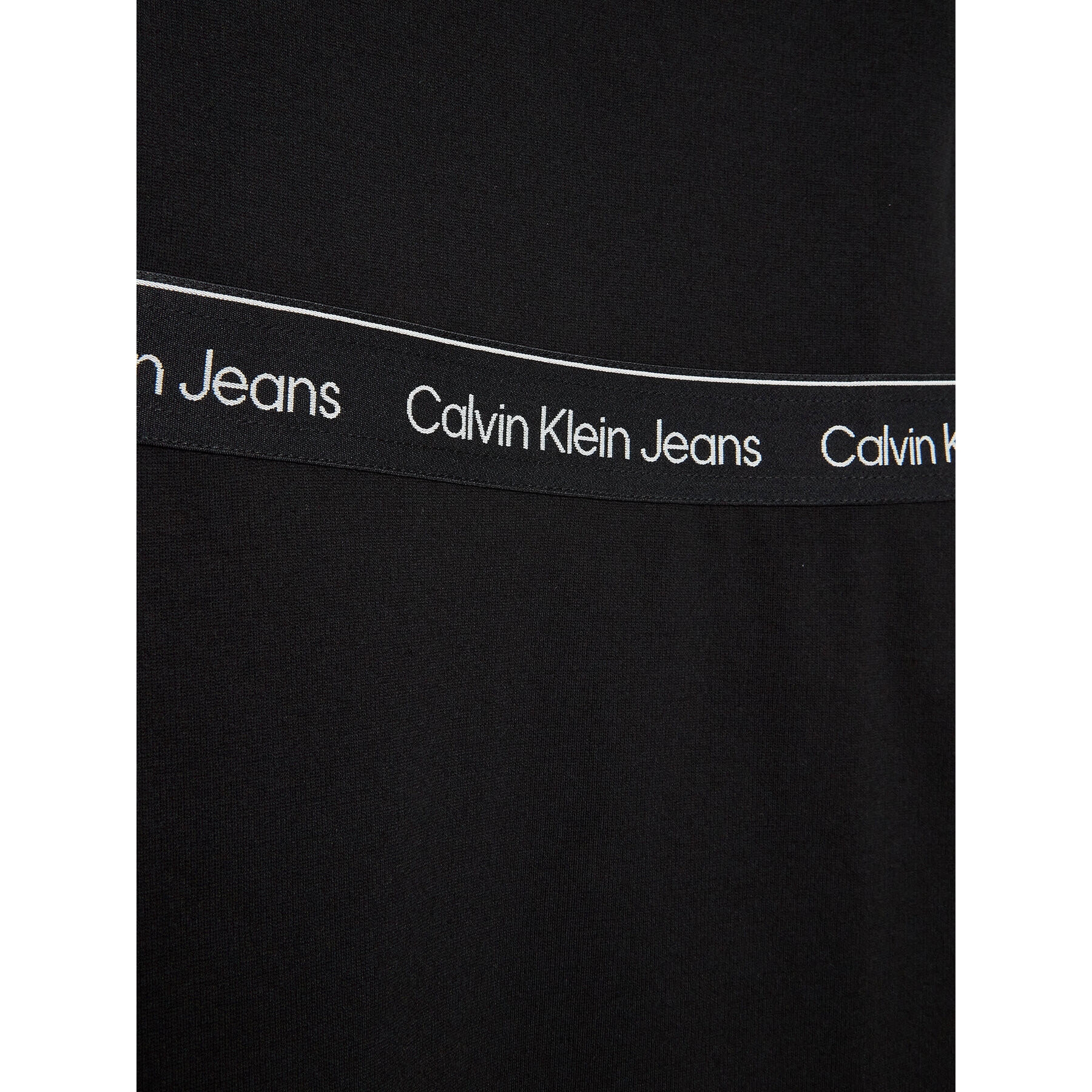 Calvin Klein Jeans Vsakodnevna obleka Logo IG0IG01828 Črna Regular Fit - Pepit.si