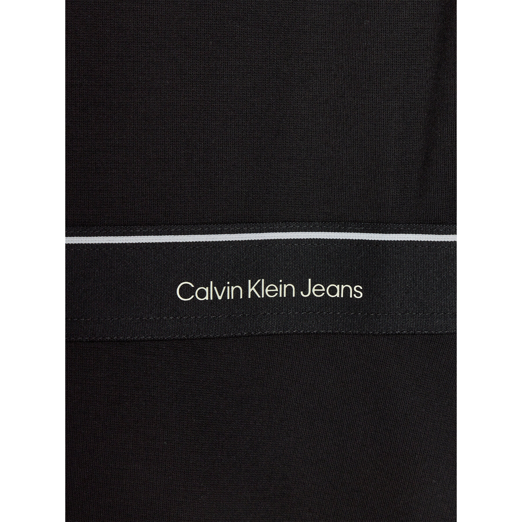 Calvin Klein Jeans Vsakodnevna obleka Logo Tape IG0IG02310 Črna Regular Fit - Pepit.si