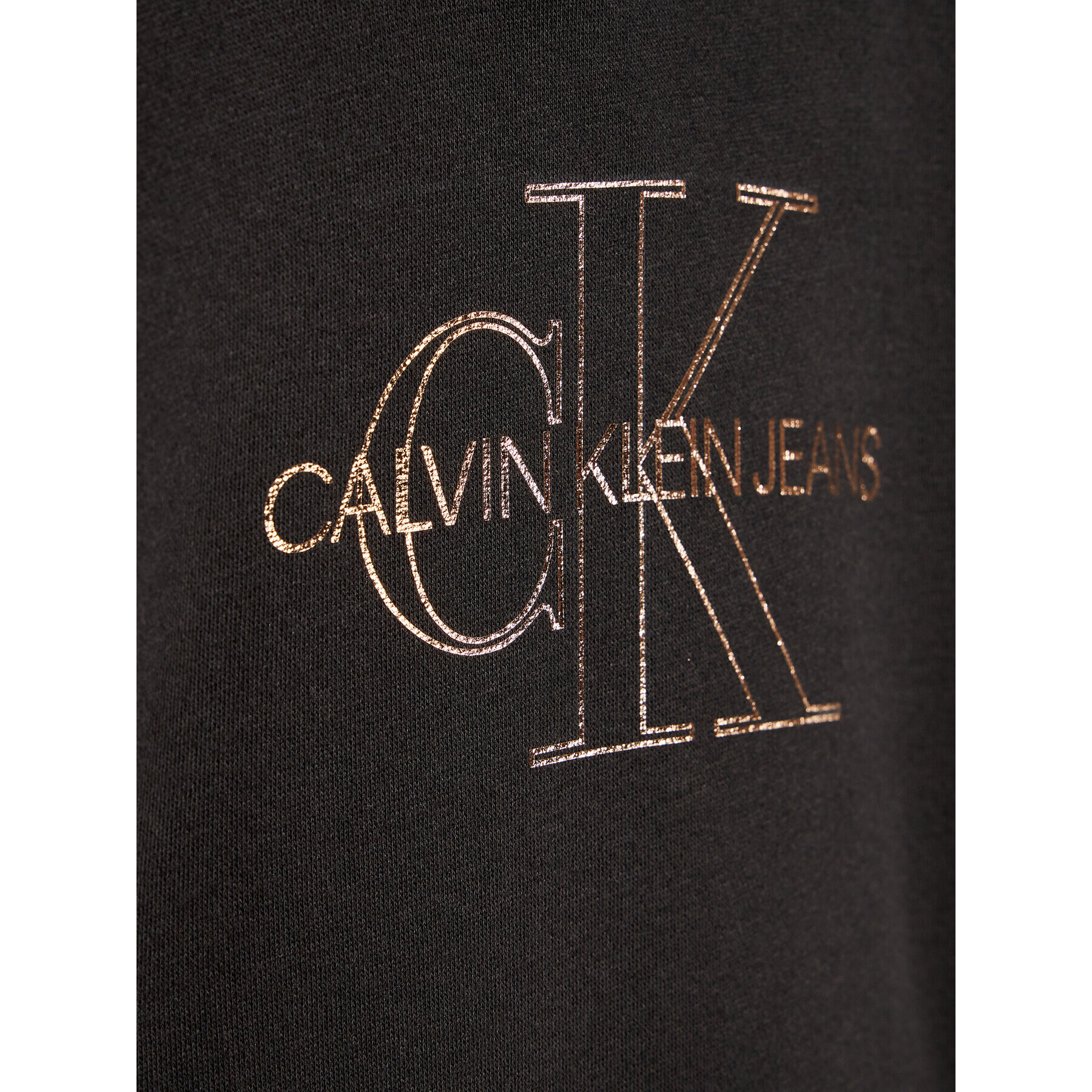 Calvin Klein Jeans Vsakodnevna obleka Monogram Outline IG0IG01179 Črna Regular Fit - Pepit.si