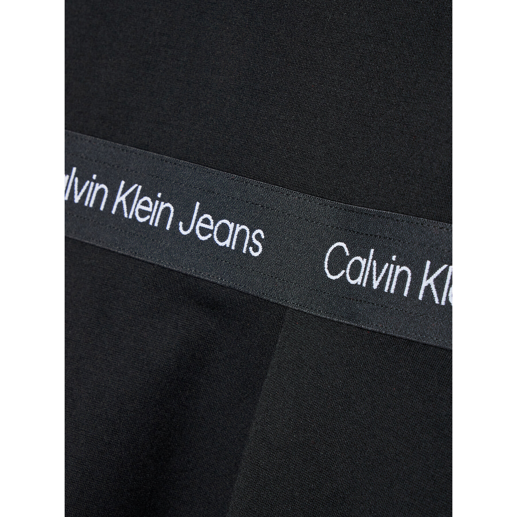 Calvin Klein Jeans Vsakodnevna obleka Punto Logo IG0IG01564 Črna Regular Fit - Pepit.si