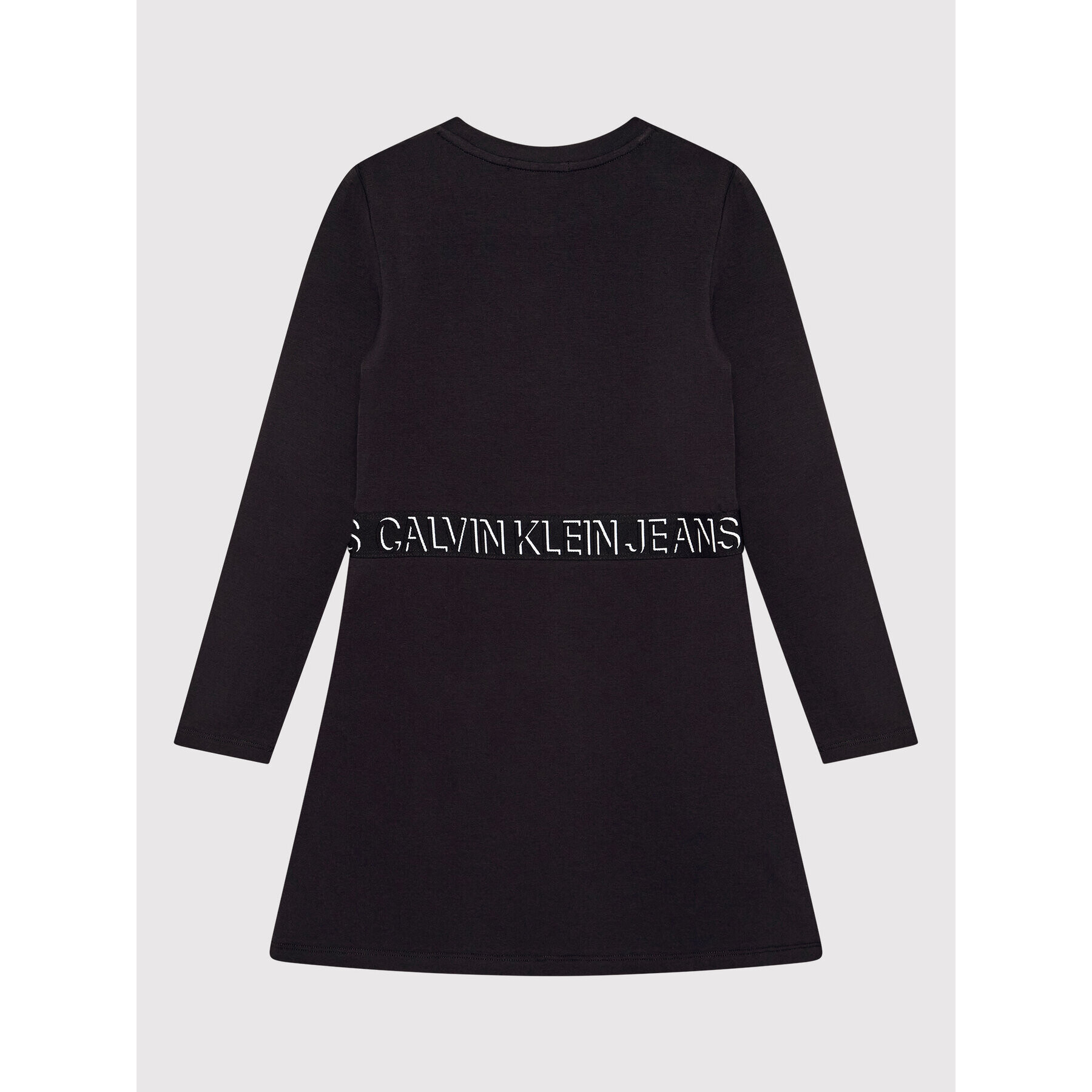 Calvin Klein Jeans Vsakodnevna obleka Shadow Logo IG0IG01211 Črna Regular Fit - Pepit.si