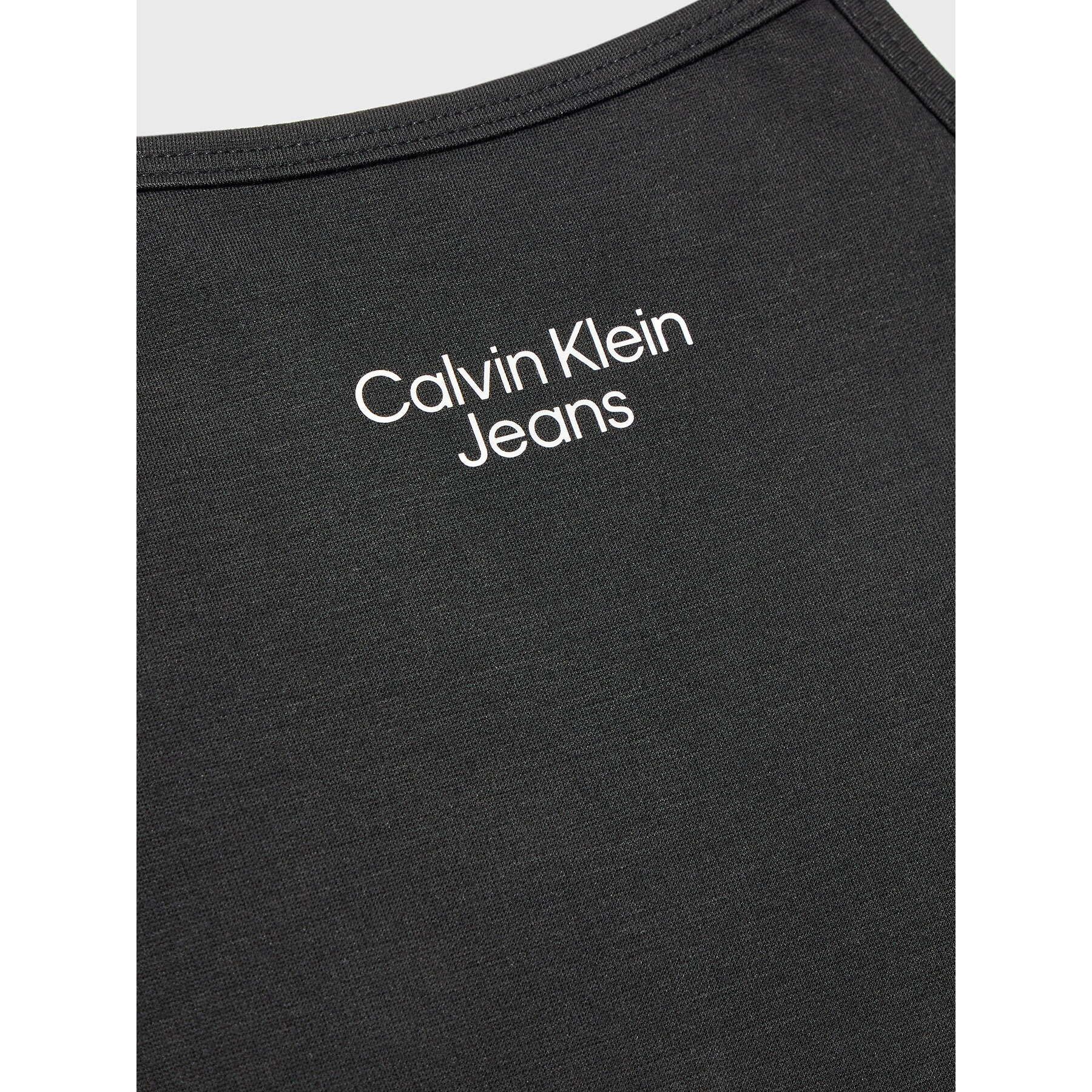 Calvin Klein Jeans Vsakodnevna obleka Stack Logo IG0IG01963 Črna Regular Fit - Pepit.si