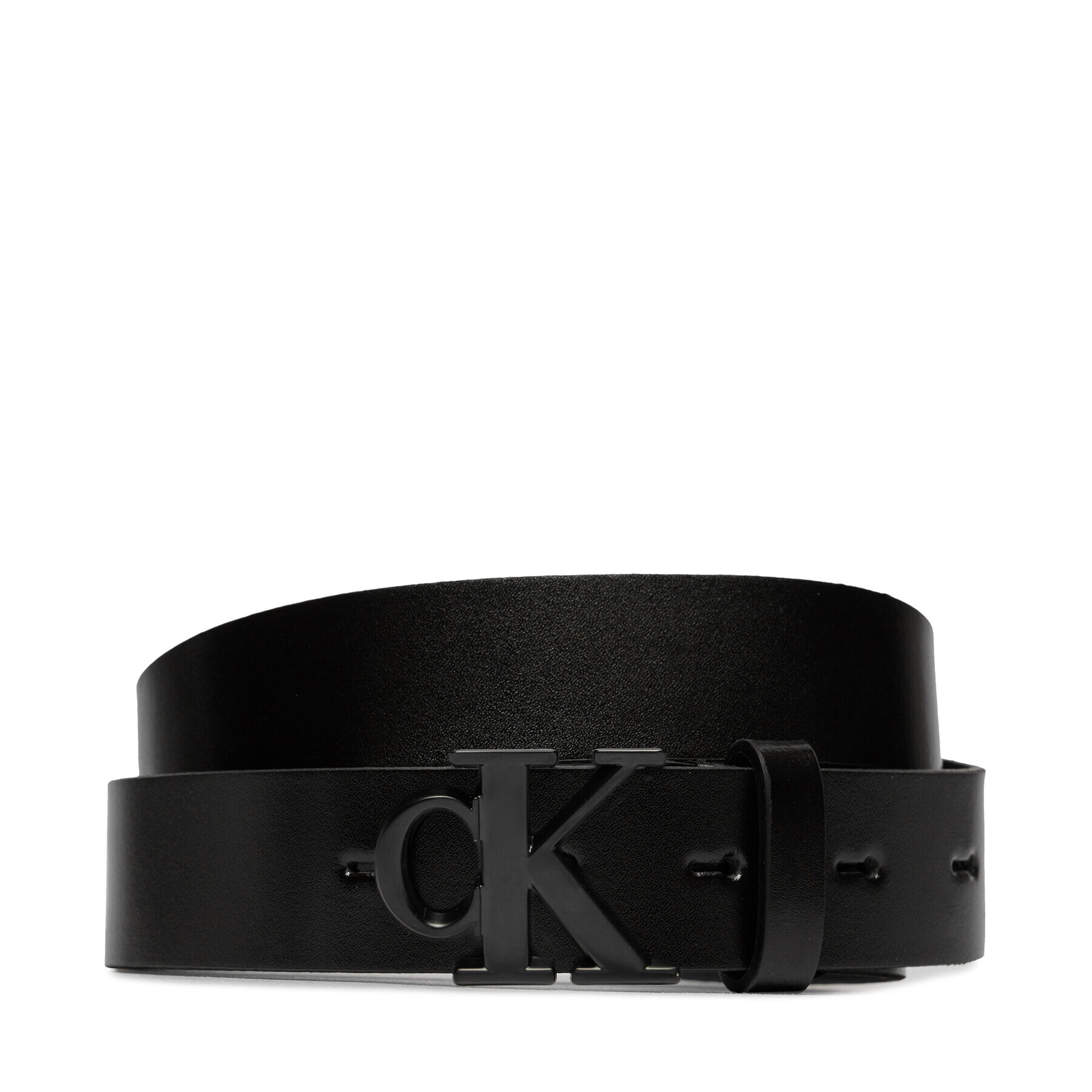 Calvin Klein Jeans Ženski pas Round Mono Pl Lthr Belt 30Mm K60K611490 Črna - Pepit.si