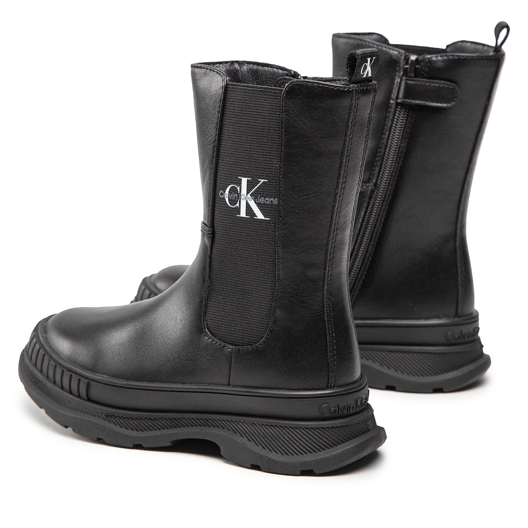 Calvin Klein Jeans Zimski škornji Chelsea Boot V3X5-80397-1355 M Črna - Pepit.si