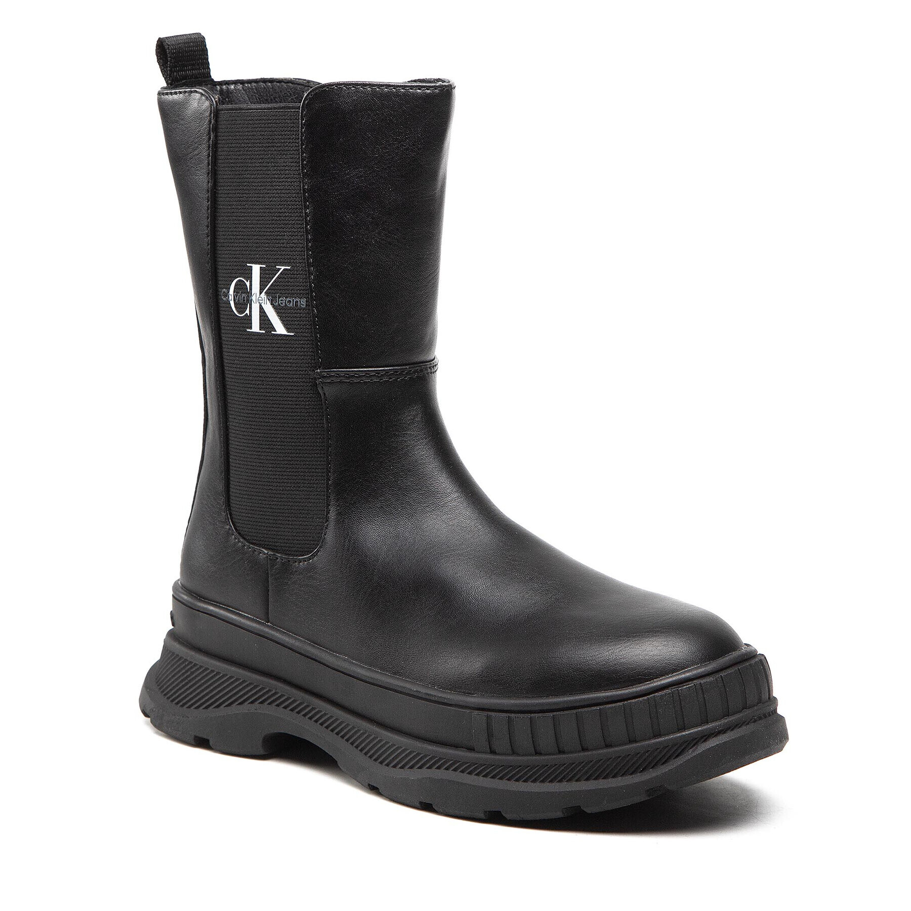 Calvin Klein Jeans Zimski škornji Chelsea Boot V3X5-80397-1355 S Črna - Pepit.si