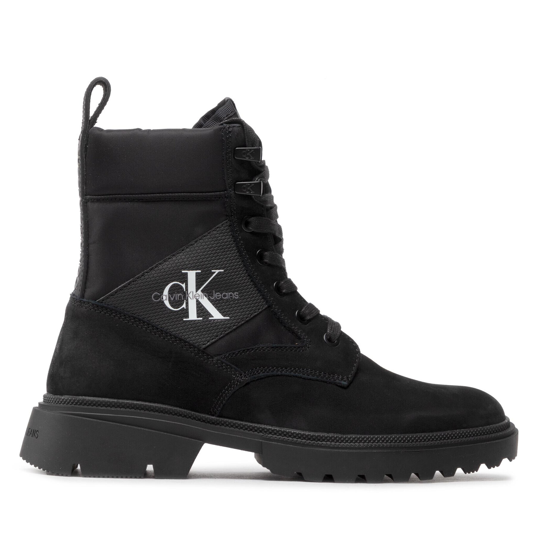 Calvin Klein Jeans Zimski škornji Chunky Hiking Boot YM0YM00467 Črna - Pepit.si