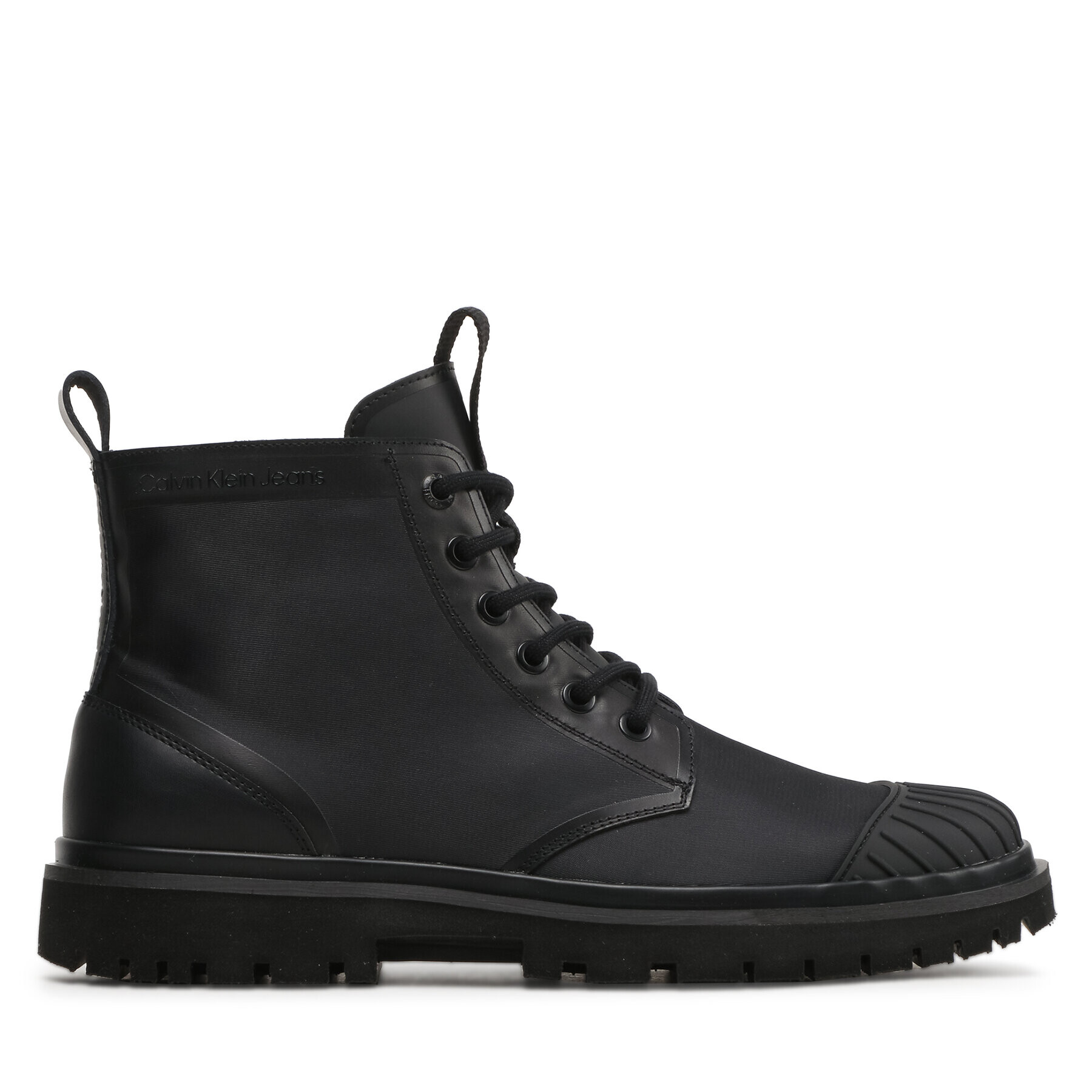 Calvin Klein Jeans Zimski škornji Eva Laceup Boot Mid Ny YM0YM00833 Črna - Pepit.si