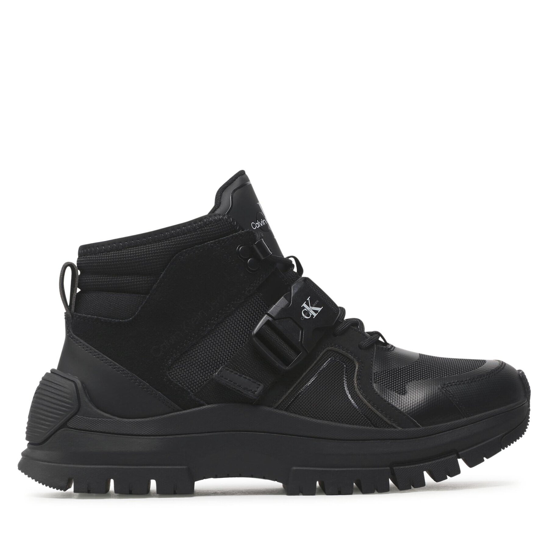 Calvin Klein Jeans Zimski škornji Hybrid Hiking Boot YM0YM00563 Črna - Pepit.si