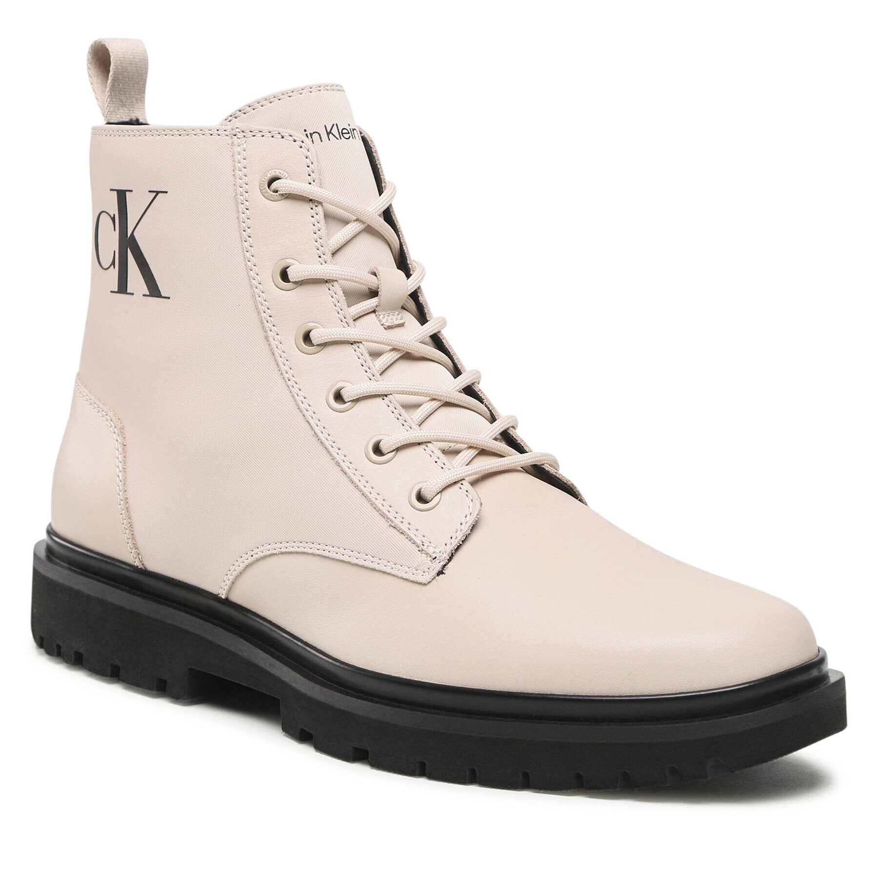 Calvin Klein Jeans Zimski škornji Lug Laceup Boot YM0YM00562 Bež - Pepit.si