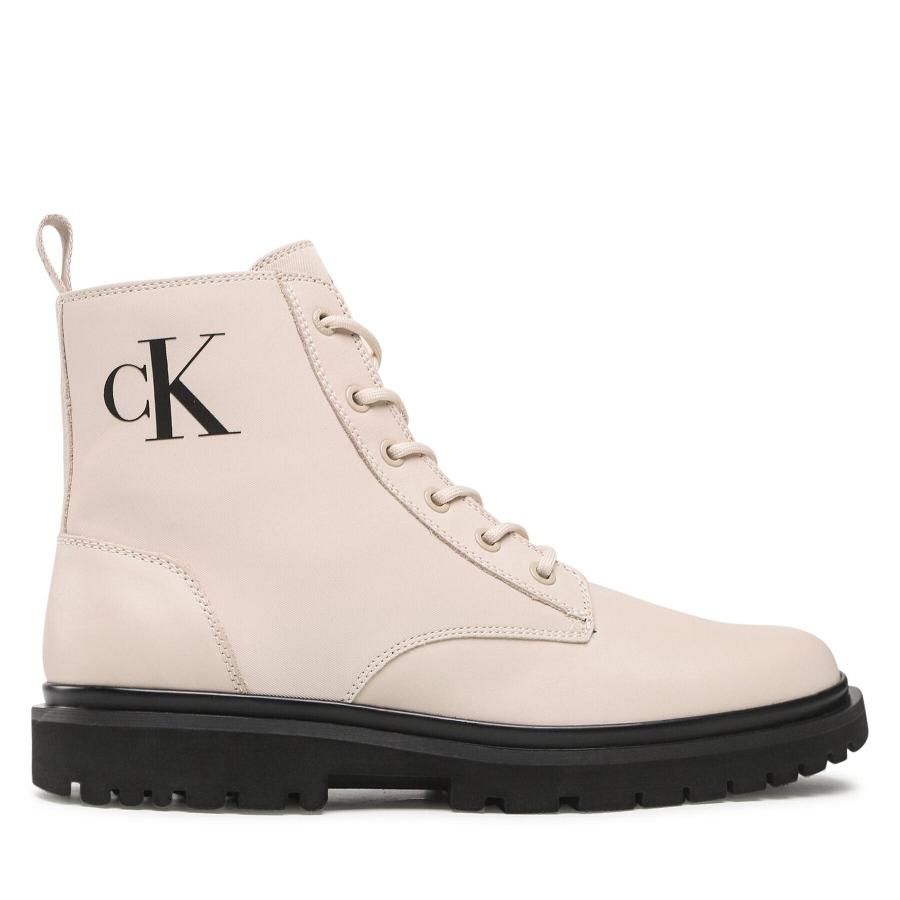 Calvin Klein Jeans Zimski škornji Lug Laceup Boot YM0YM00562 Bež - Pepit.si