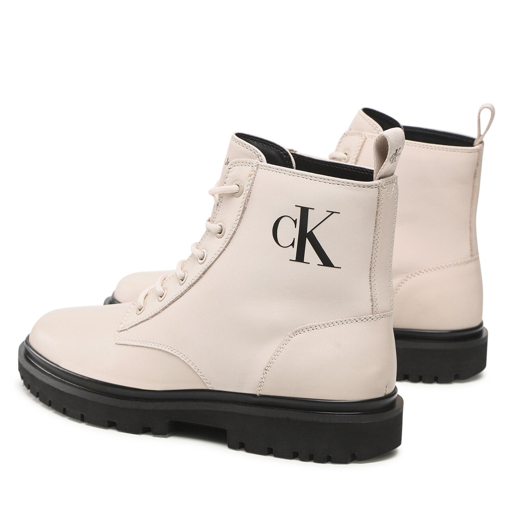 Calvin Klein Jeans Zimski škornji Lug Laceup Boot YM0YM00562 Bež - Pepit.si