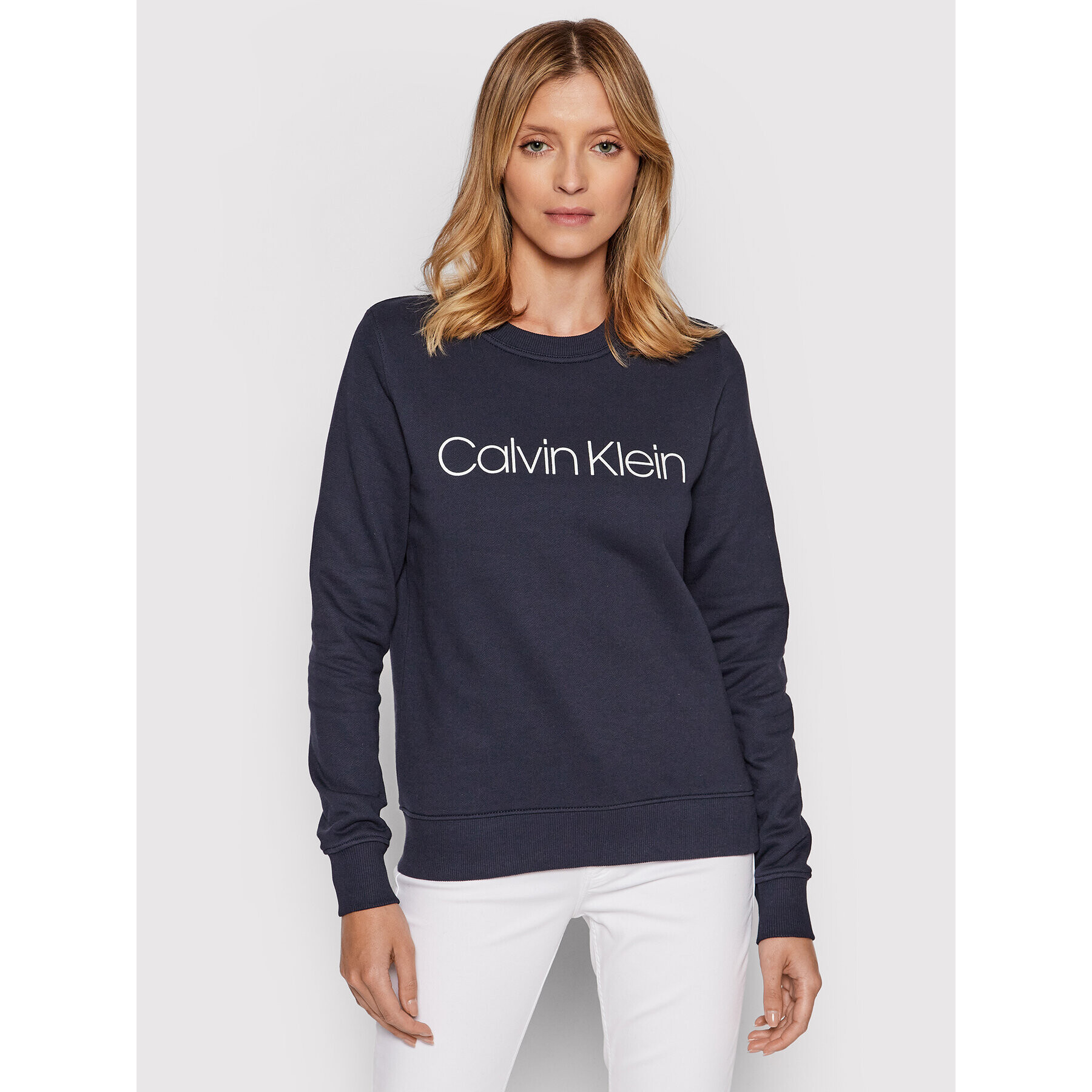 Calvin Klein Jopa Core Logo K20K202157 Mornarsko modra Regular Fit - Pepit.si