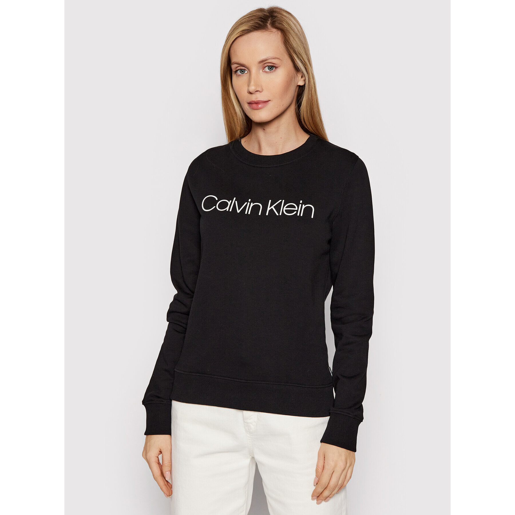 Calvin Klein Jopa Core Logo Ls K20K202157 Črna Regular Fit - Pepit.si