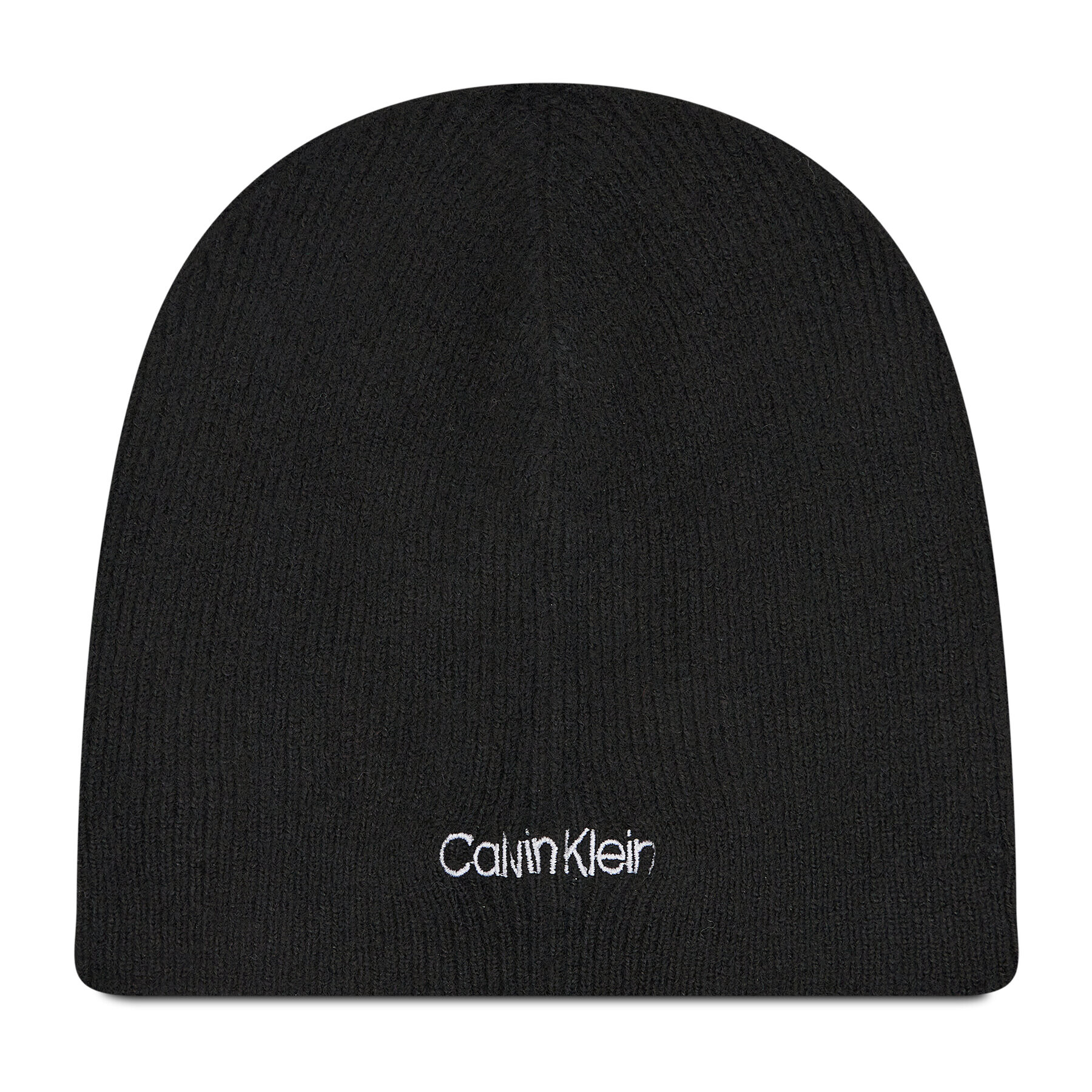 Calvin Klein Kapa Basic Wool No Fold Beanie K50K507444 Črna - Pepit.si