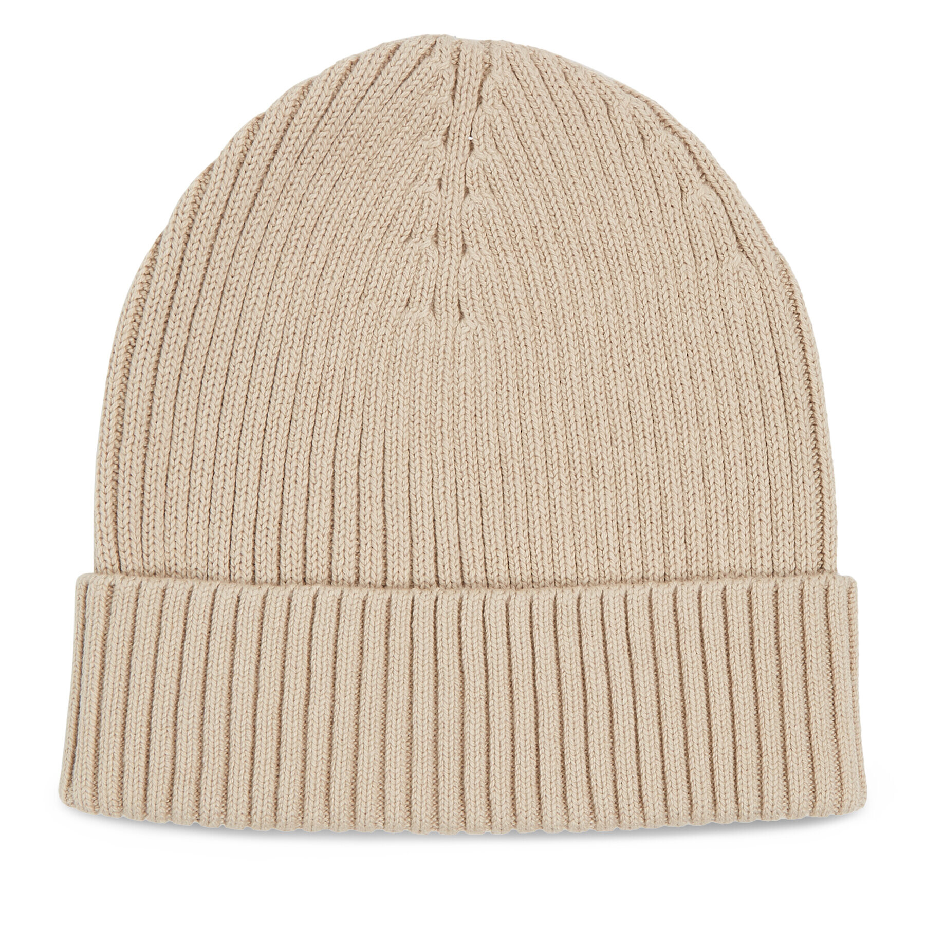 Calvin Klein Kapa Classic Cotton Rib Beanie K50K510982 Bež - Pepit.si