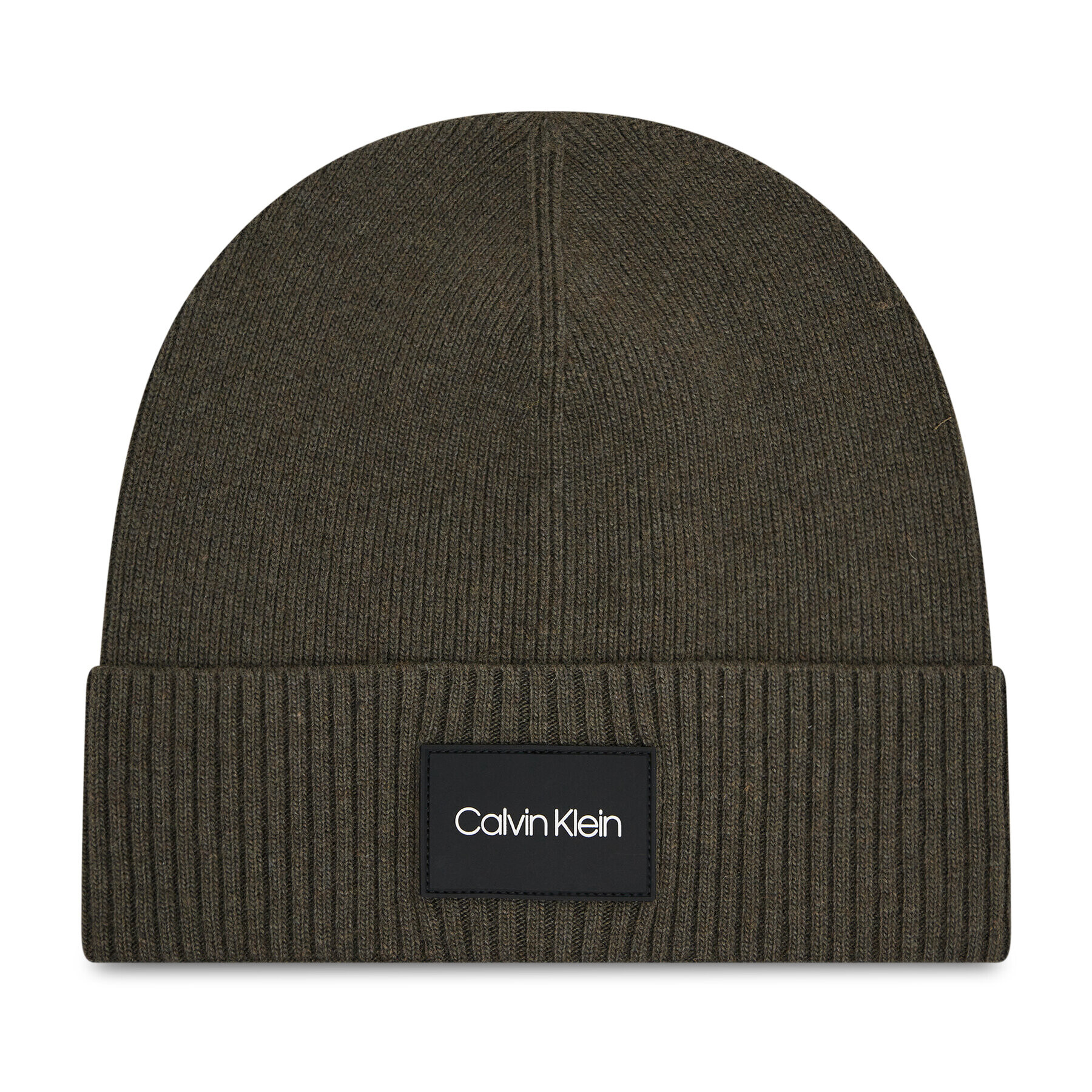 Calvin Klein Kapa Rtw Patch Rib Beanie K50K507529 Zelena - Pepit.si