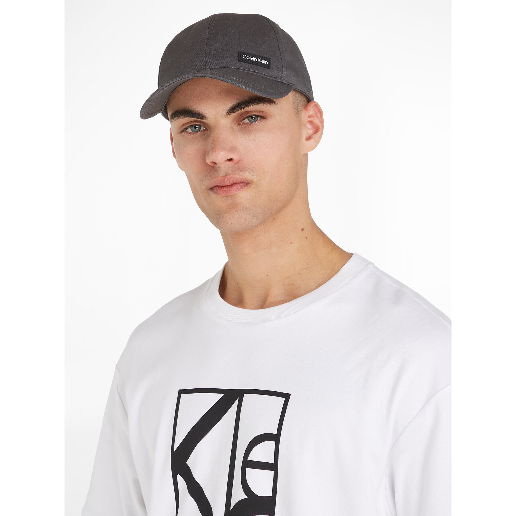 Calvin Klein Kapa s šiltom Essential Patch Bb Cap K50K510487 Siva - Pepit.si