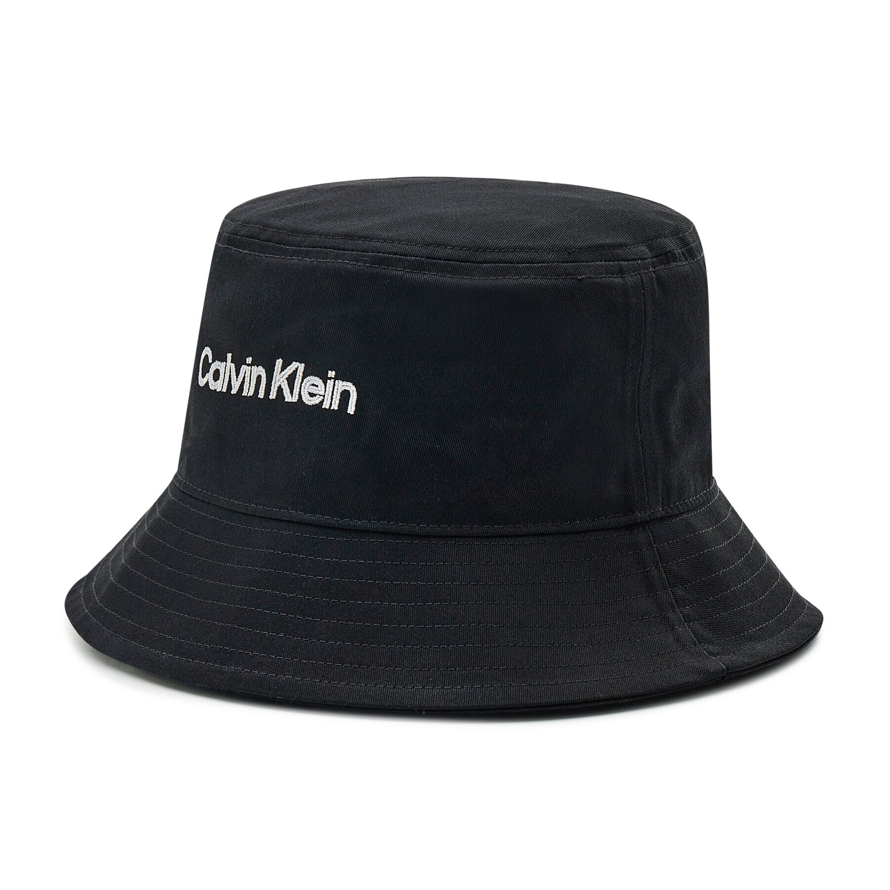 Calvin Klein Klobuk Double Line Embro Bucket K50K508736 Črna - Pepit.si