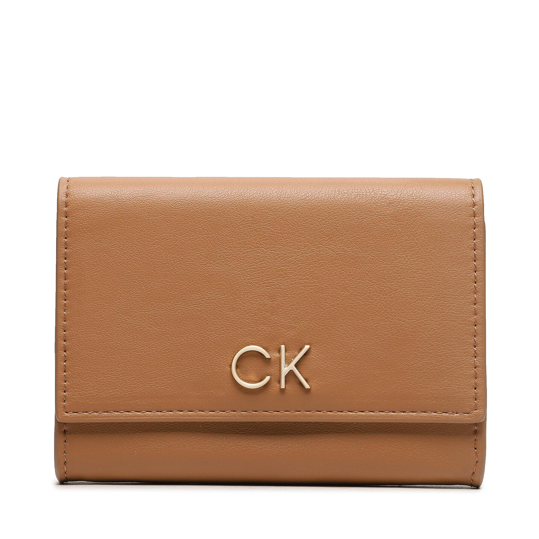 Calvin Klein Majhna ženska denarnica Re-Lock Bifold & Cardholder Sm K60K611092 Rjava - Pepit.si