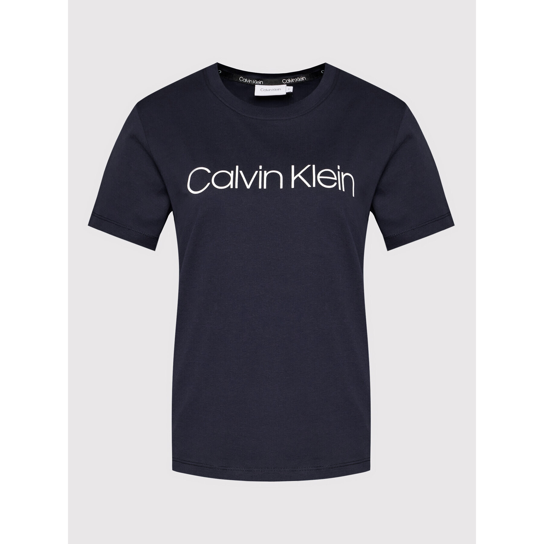 Calvin Klein Majica Core Logo K20K202142 Mornarsko modra Regular Fit - Pepit.si