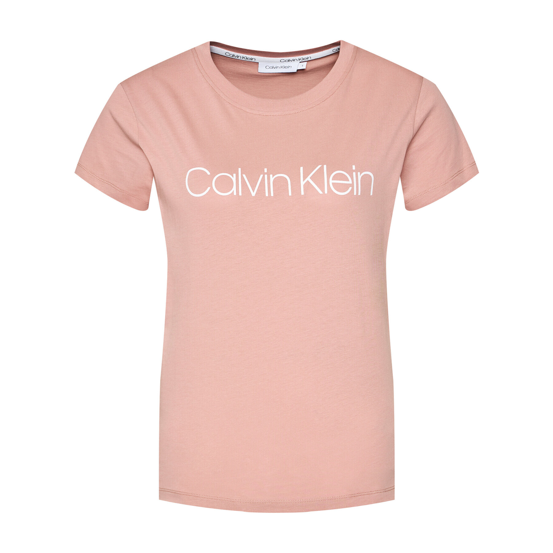 Calvin Klein Majica Core Logo K20K202142 Roza Regular Fit - Pepit.si