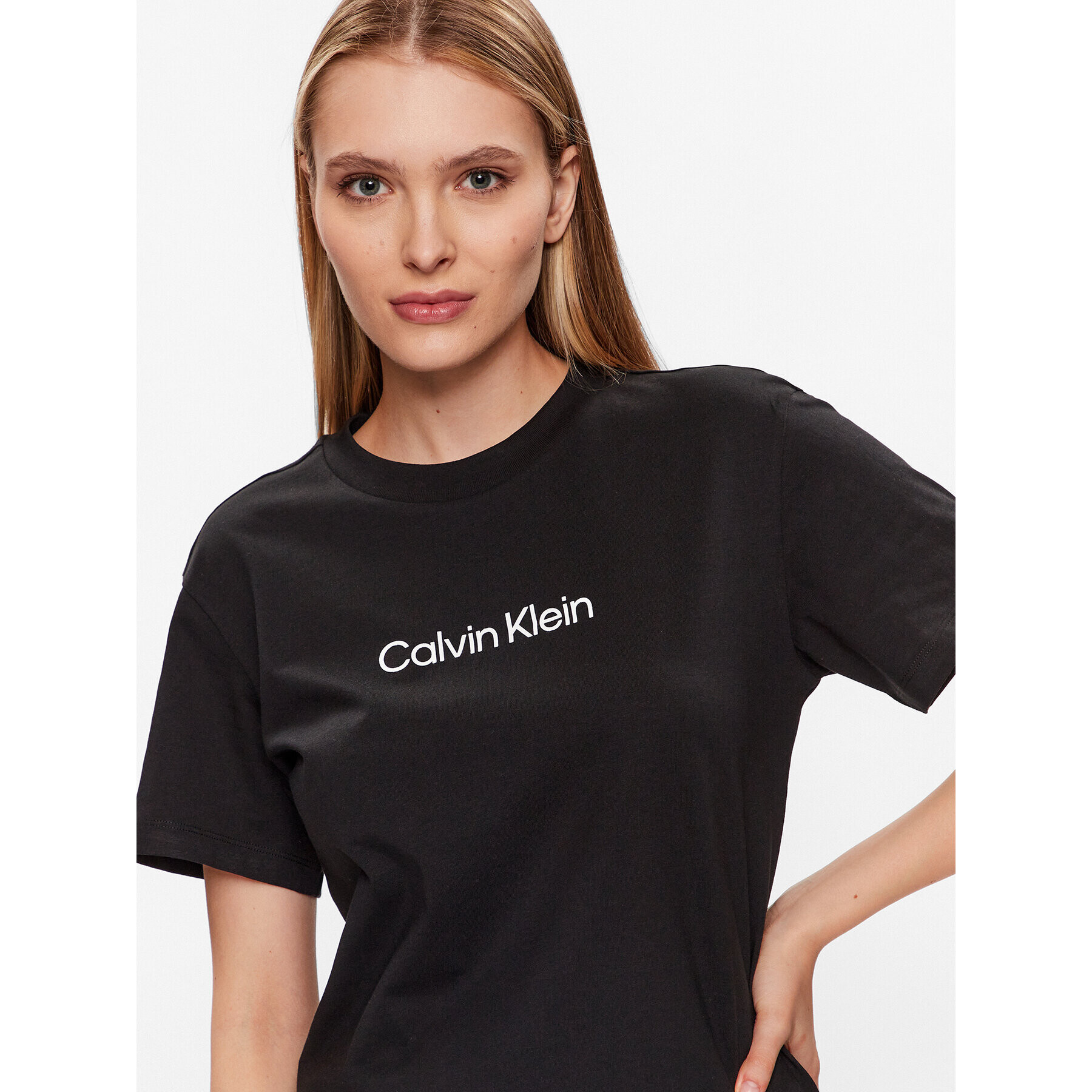 Calvin Klein Majica Hero Logo K20K205448 Črna Regular Fit - Pepit.si