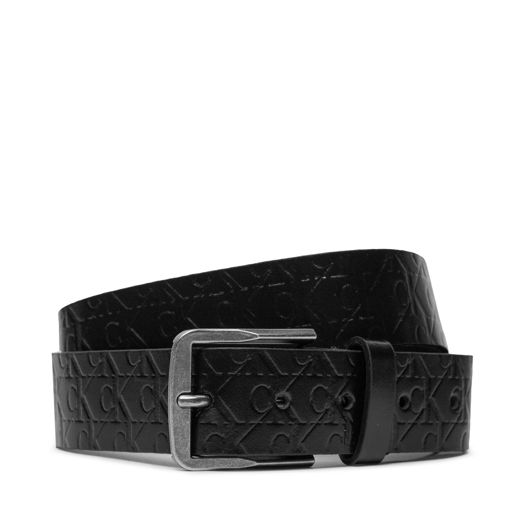 Calvin Klein Moški pas Classic Flat Lthr Belt 35Mm Aop K50K511518 Črna - Pepit.si