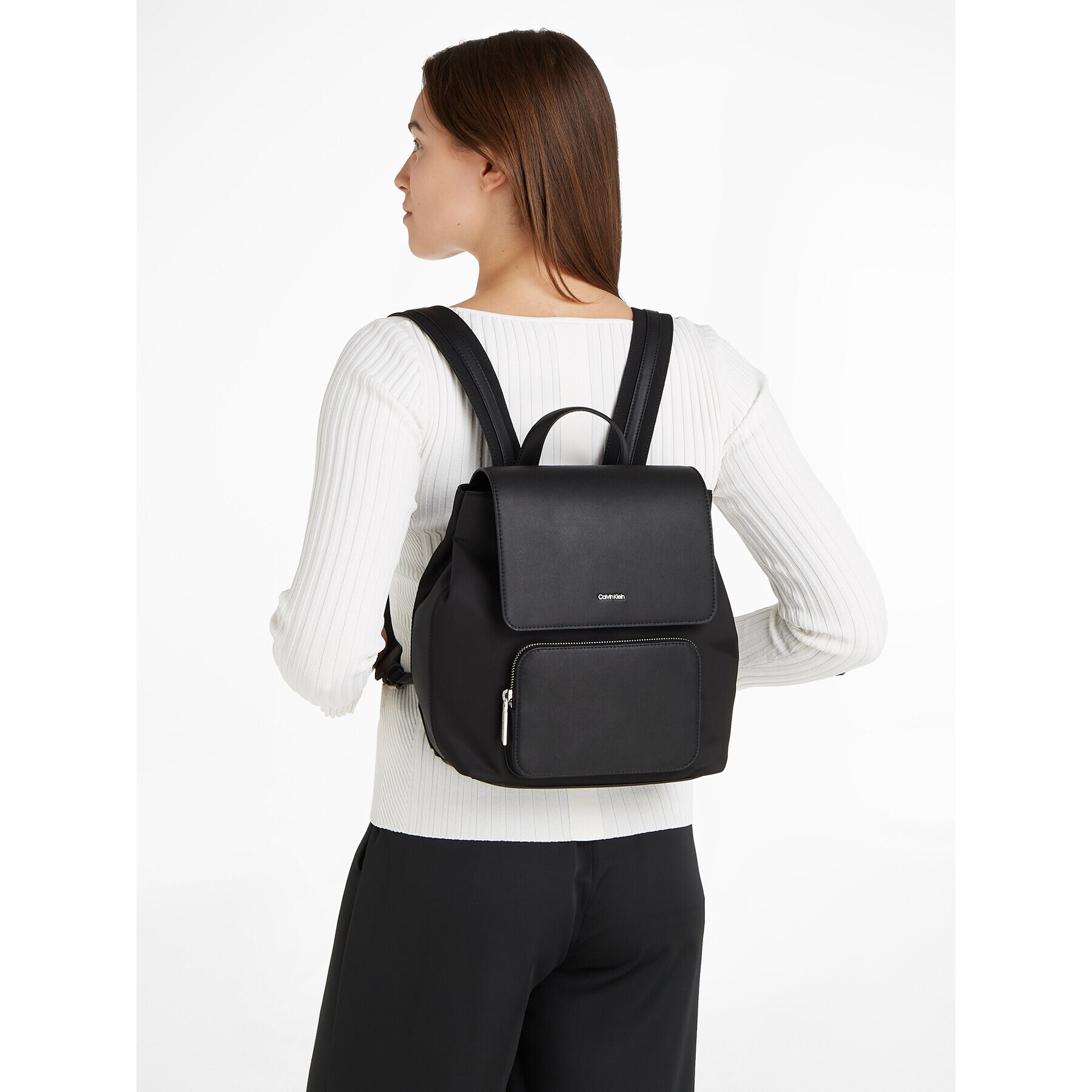 Calvin Klein Nahrbtnik Ck Must Campus Backpack-Nylon K60K611538 Črna - Pepit.si