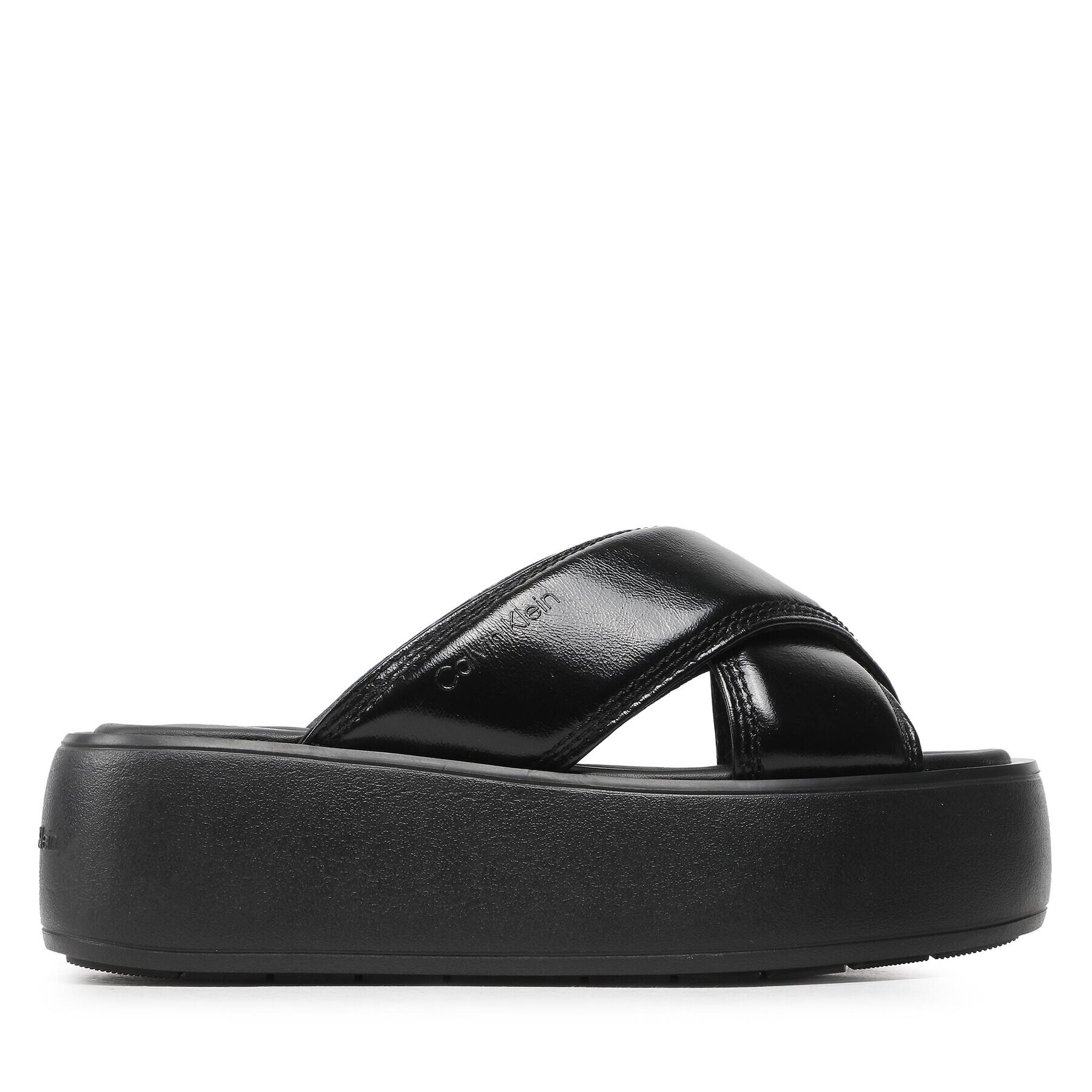 Calvin Klein Natikači Bubble Slide- Pat HW0HW01469 Črna - Pepit.si