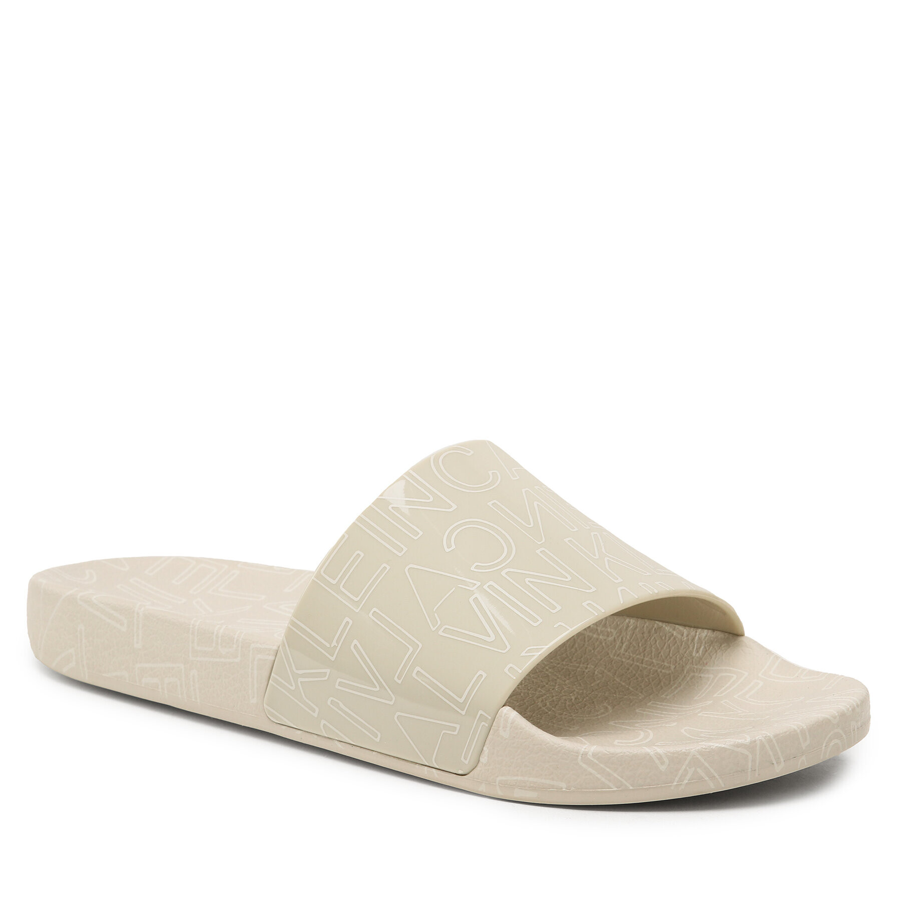 Calvin Klein Natikači Pool Slide Rubber HM0HM01062 Zelena - Pepit.si