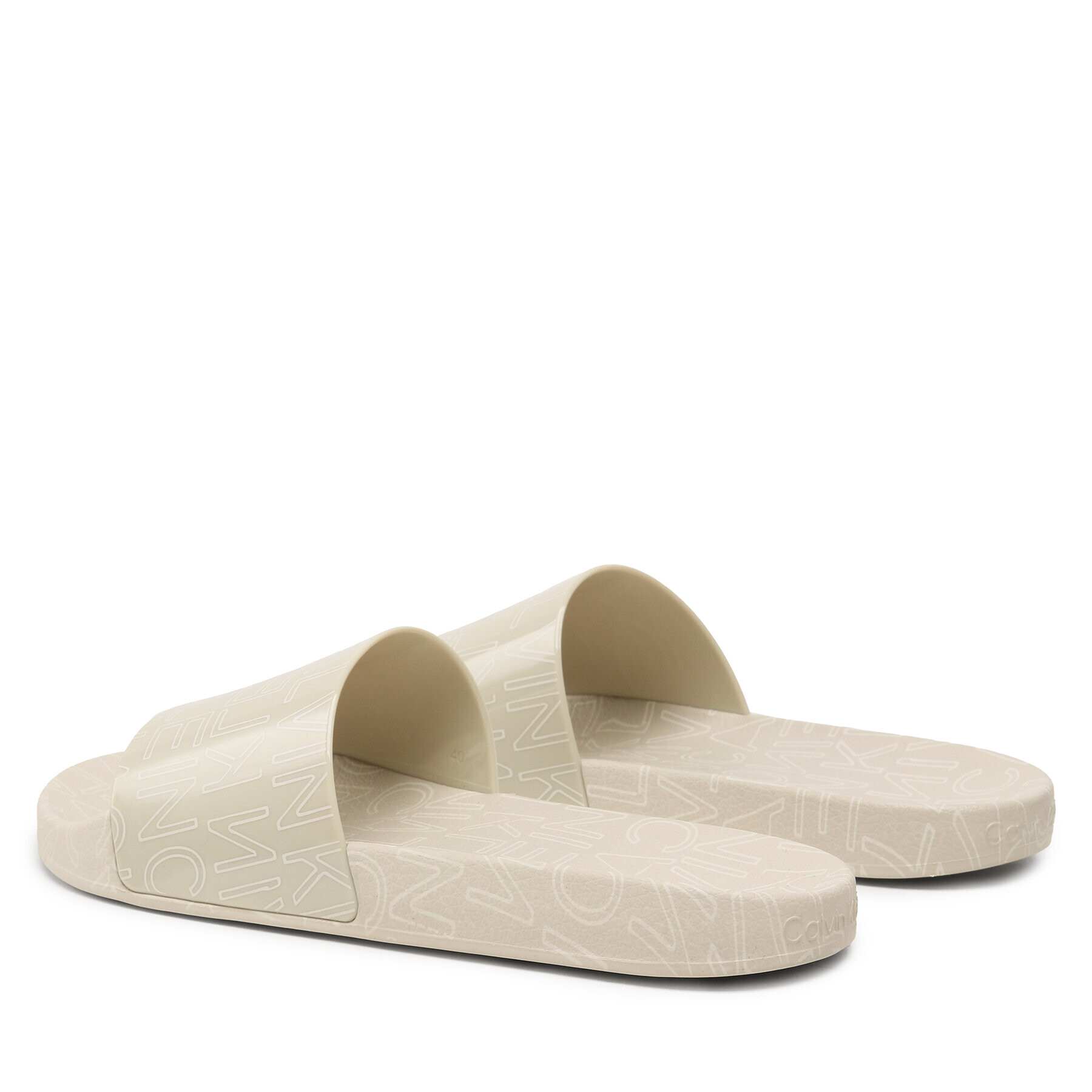 Calvin Klein Natikači Pool Slide Rubber HM0HM01062 Zelena - Pepit.si