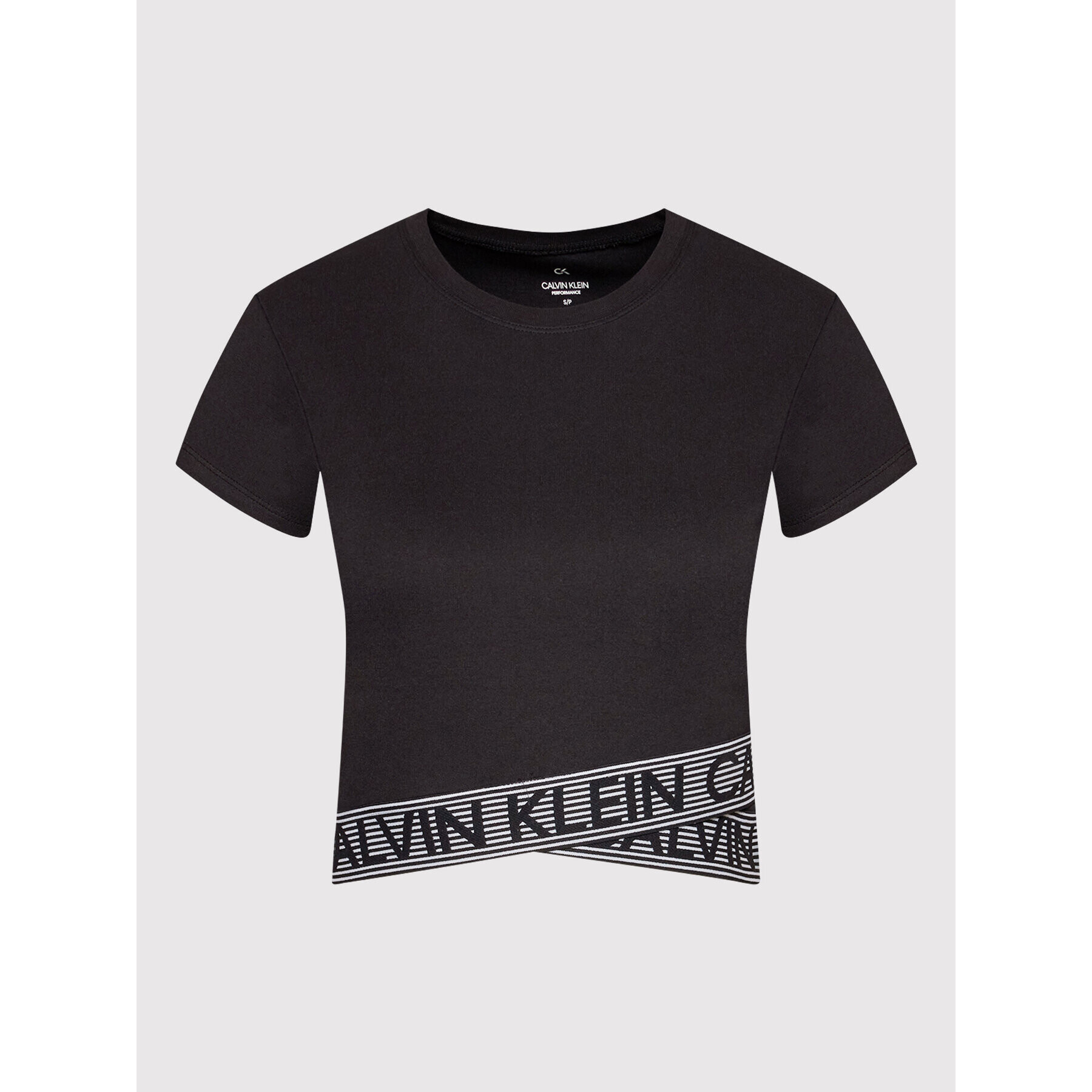 Calvin Klein Performance Majica 00GWF1K148 Črna Slim Fit - Pepit.si