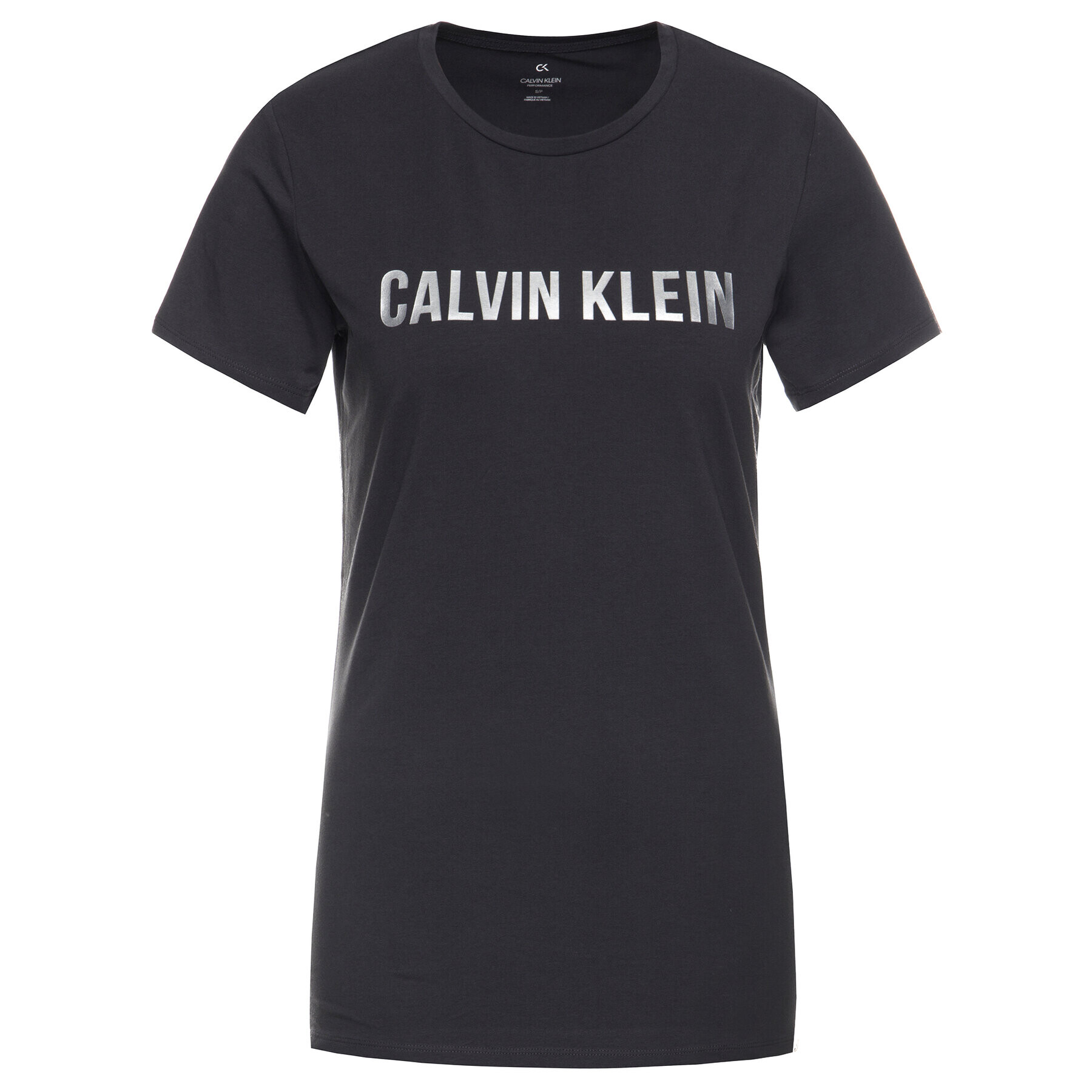 Calvin Klein Performance Majica Logo Gym 00GWF8K139 Siva Relaxed Fit - Pepit.si