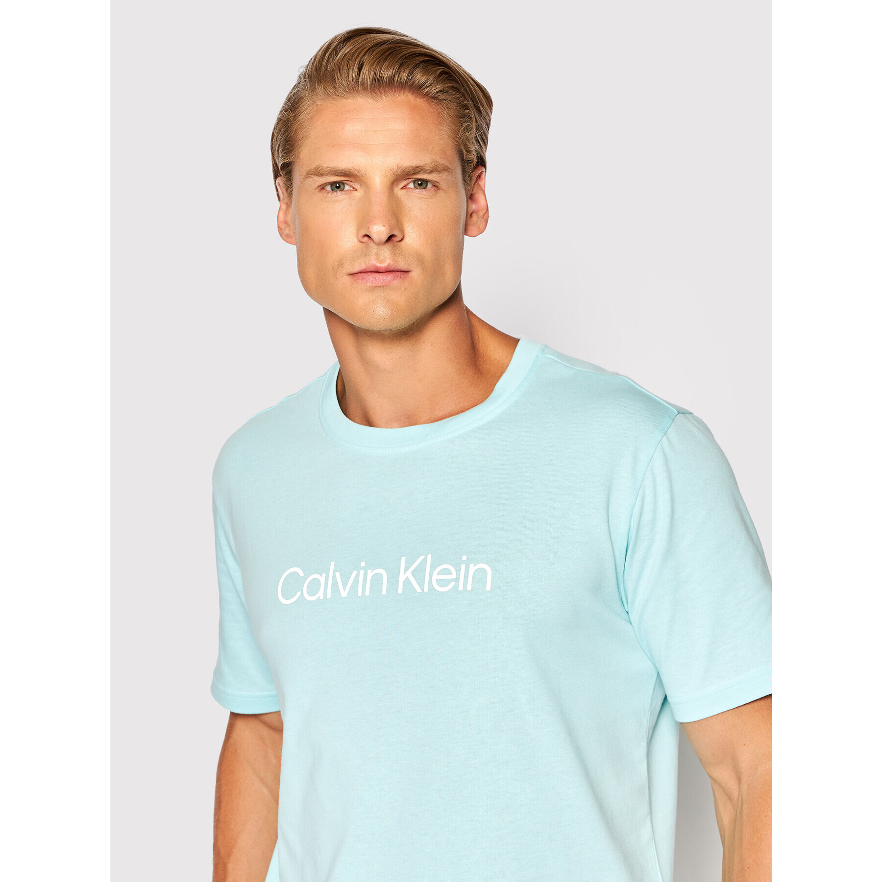 Calvin Klein Performance Majica Pw 00GMS2K107 Modra Regular Fit - Pepit.si