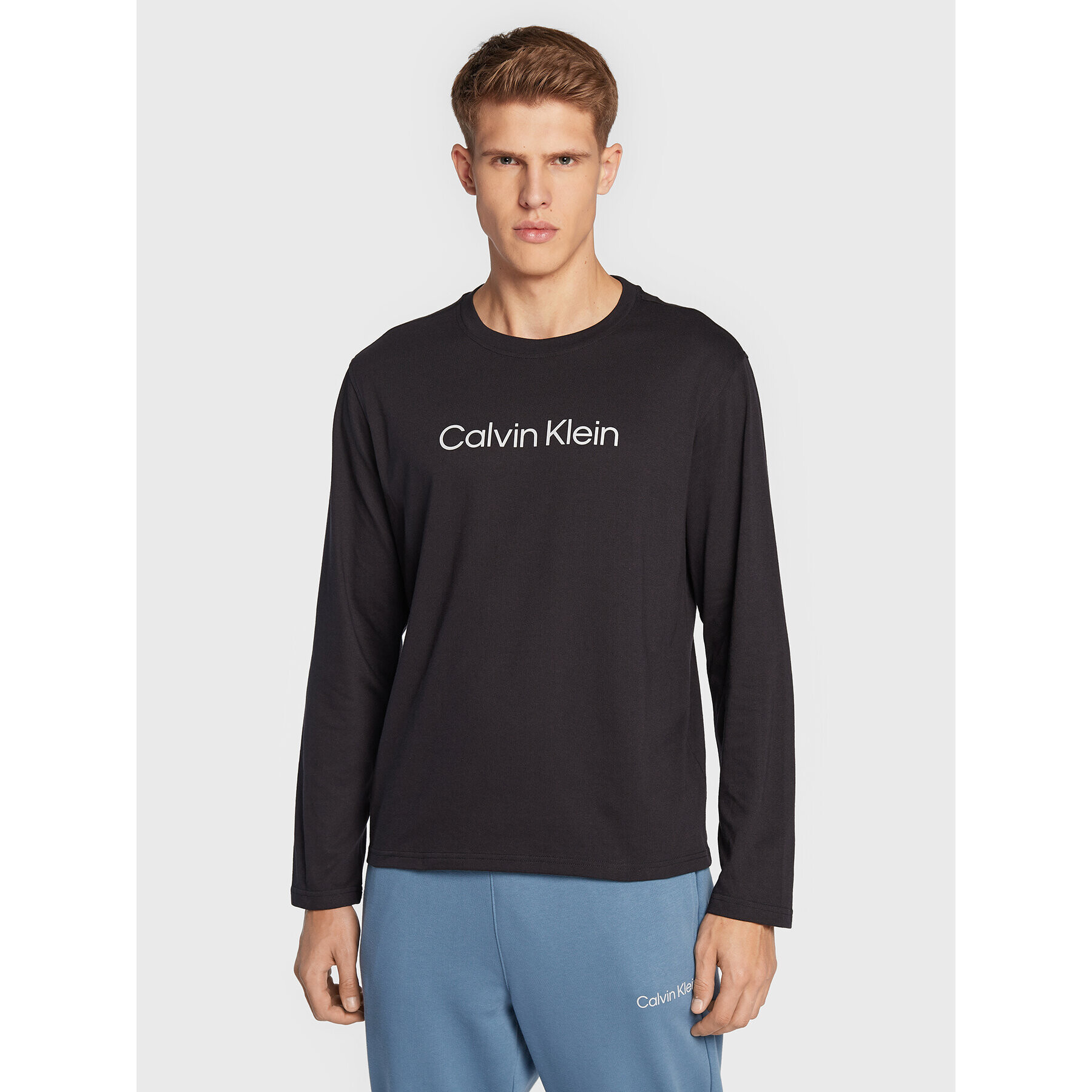 Calvin Klein Performance Majica z dolgimi rokavi 00GMS2K200 Črna Regular Fit - Pepit.si