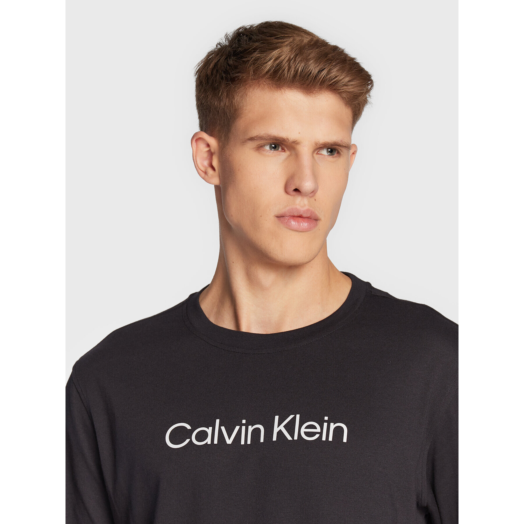 Calvin Klein Performance Majica z dolgimi rokavi 00GMS2K200 Črna Regular Fit - Pepit.si