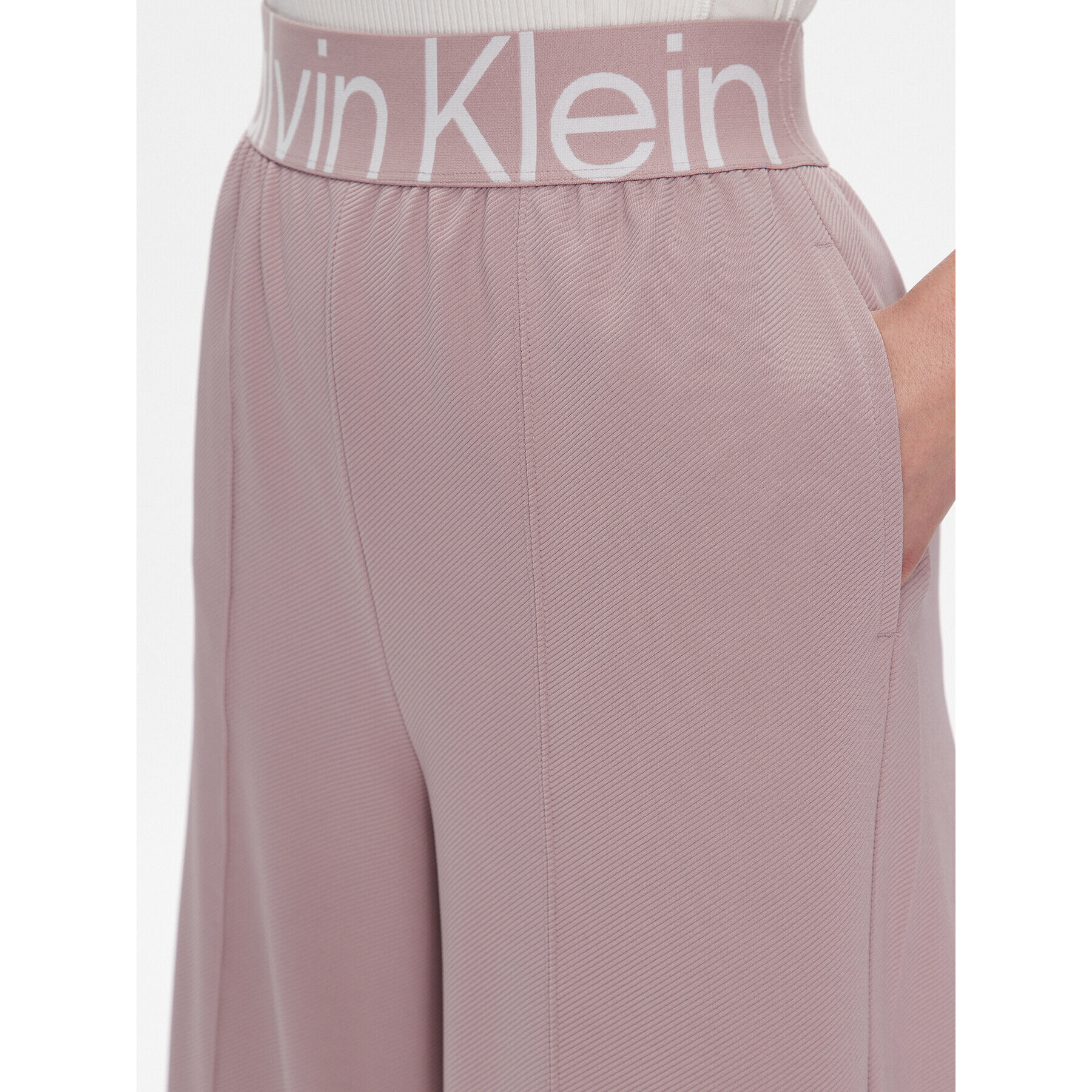 Calvin Klein Performance Spodnji del trenirke 00GWS3P606 Roza Relaxed Fit - Pepit.si