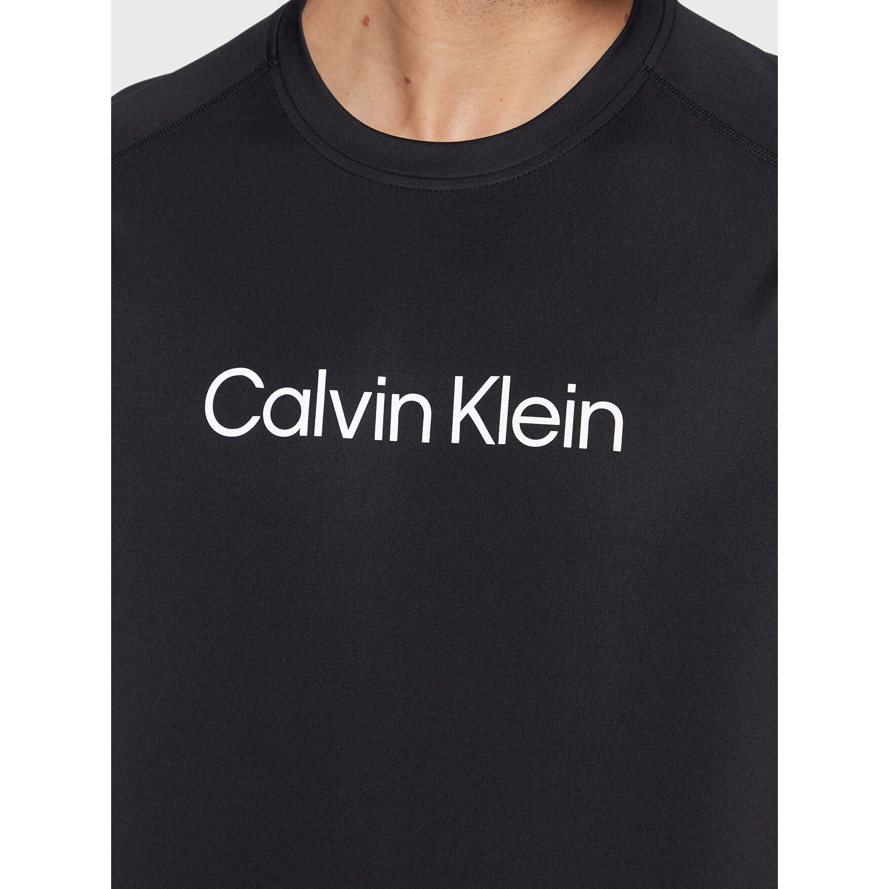 Calvin Klein Performance Športna majica 00GMS2K109 Črna Regular Fit - Pepit.si