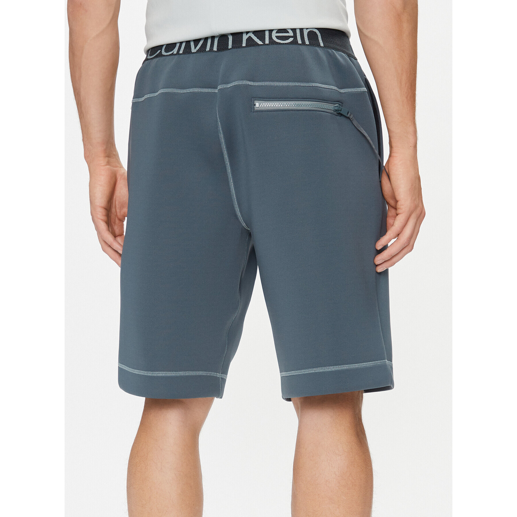 Calvin Klein Performance Športne kratke hlače 00GMF3S819 Siva Regular Fit - Pepit.si