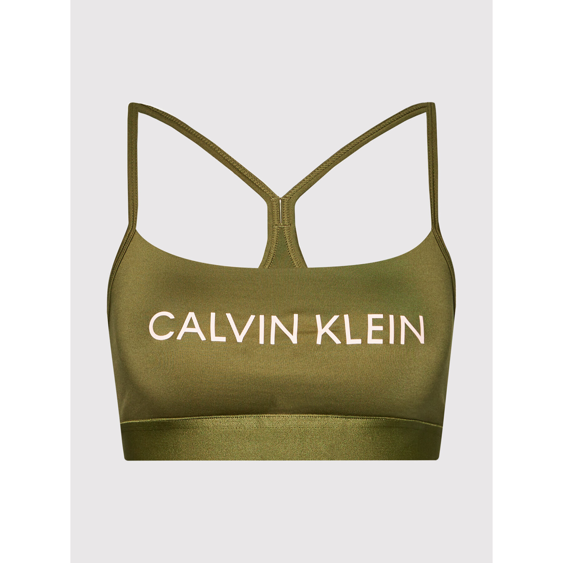 Calvin Klein Performance Špotni nedrček 00GWF1K152 Zelena - Pepit.si