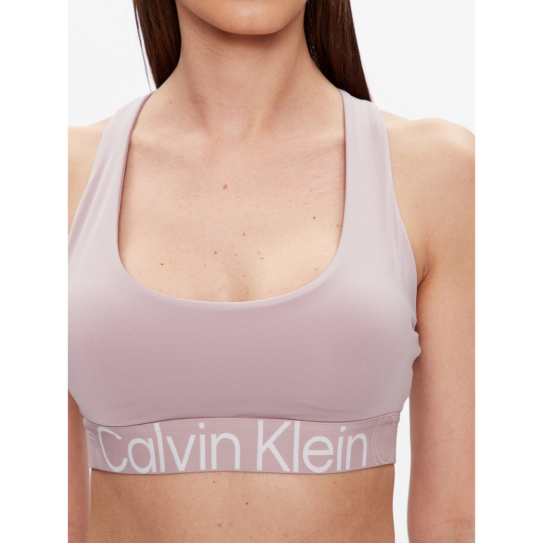 Calvin Klein Performance Špotni nedrček 00GWS3K115 Roza - Pepit.si