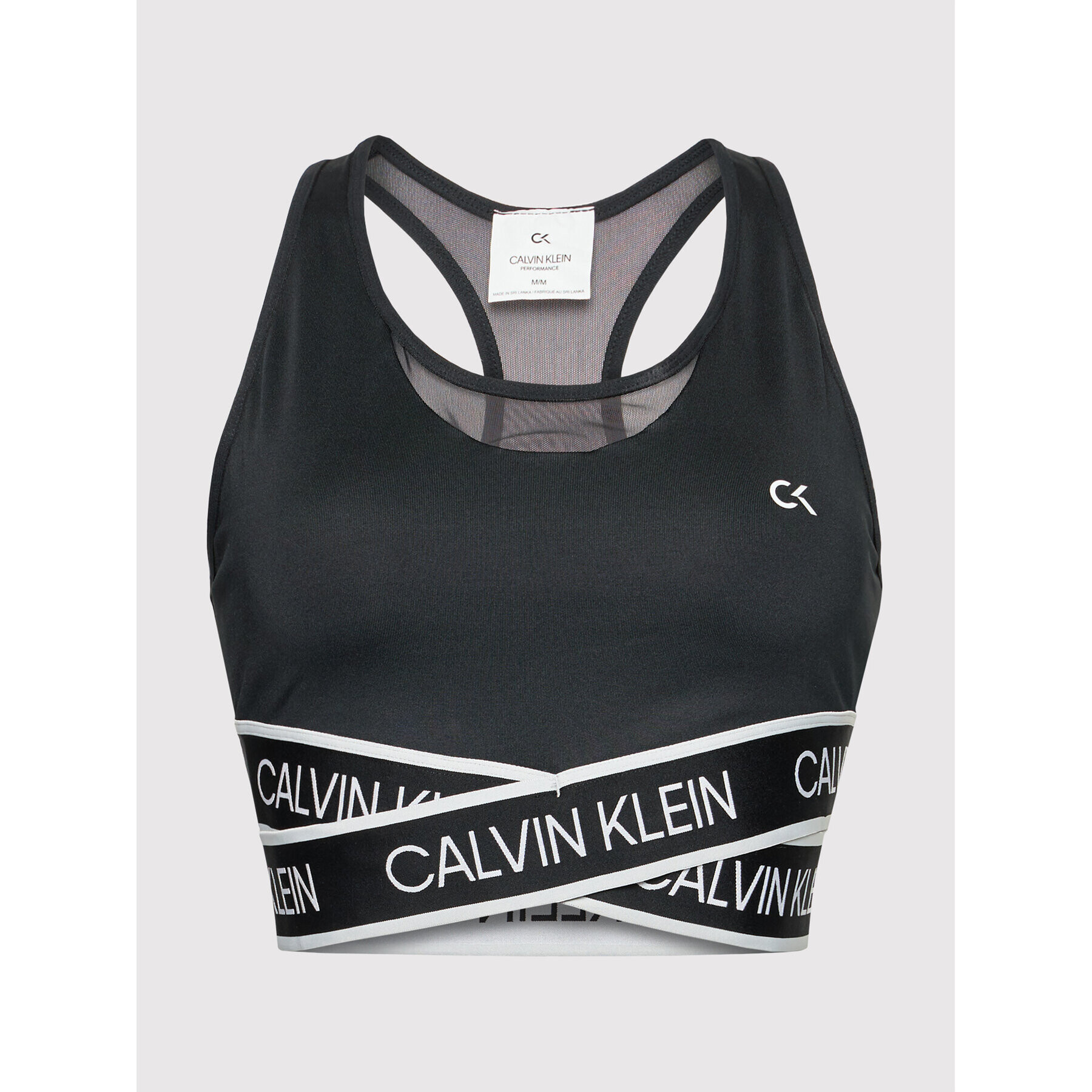 Calvin Klein Performance Špotni nedrček 00GWT1K137 Črna - Pepit.si