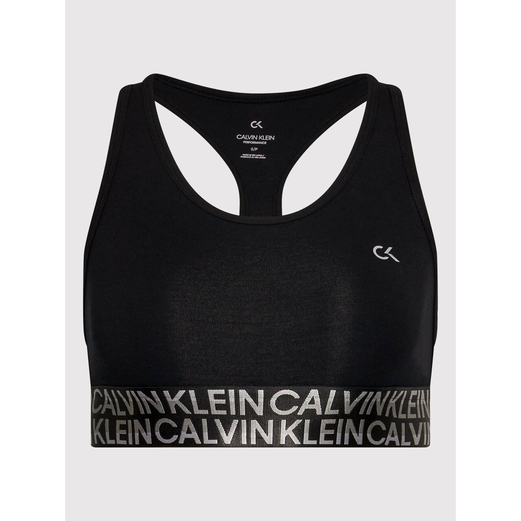 Calvin Klein Performance Špotni nedrček Low Support Sports 00GWF1K134 Črna - Pepit.si