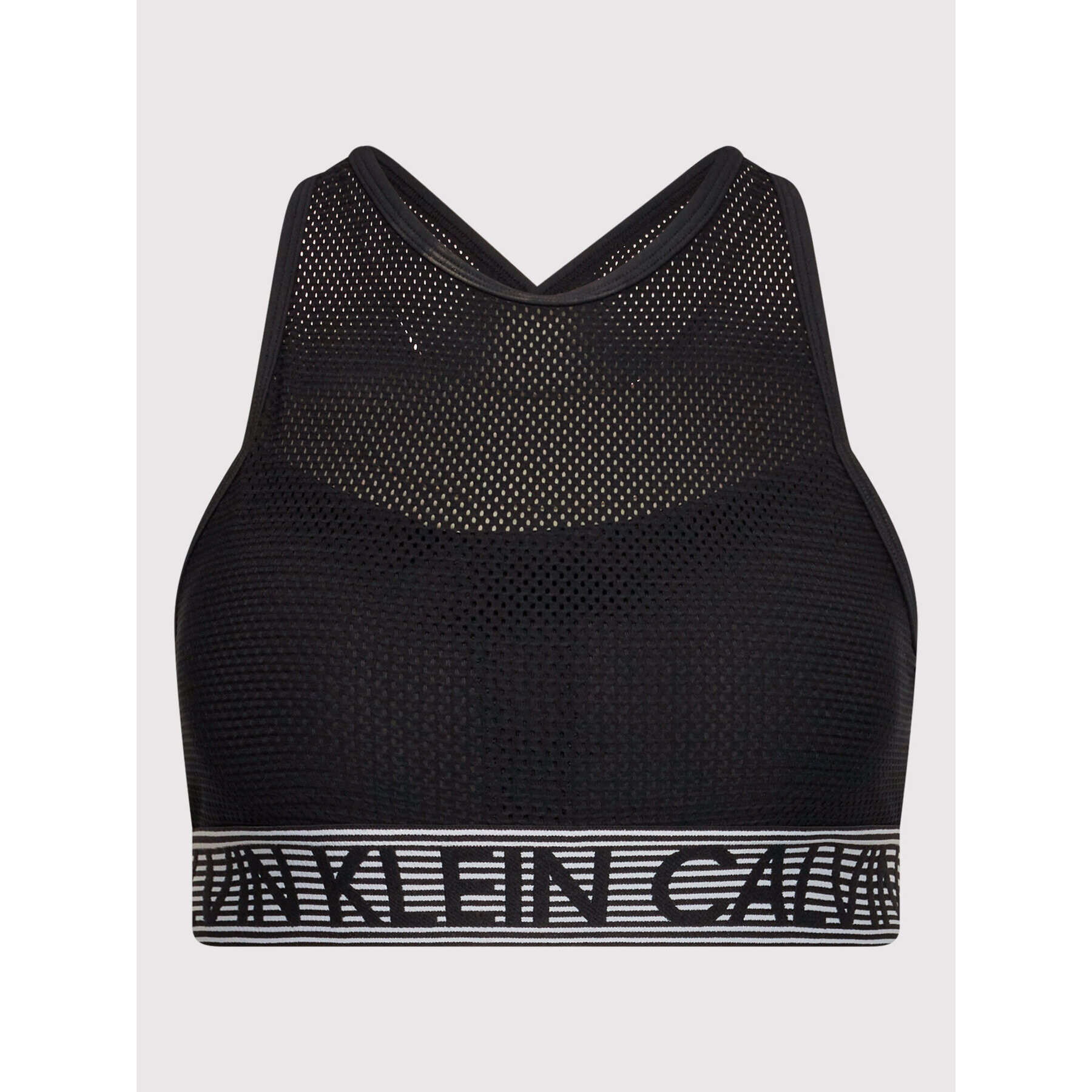 Calvin Klein Performance Špotni nedrček Medium Support Sports 00GWF1K108 Črna - Pepit.si