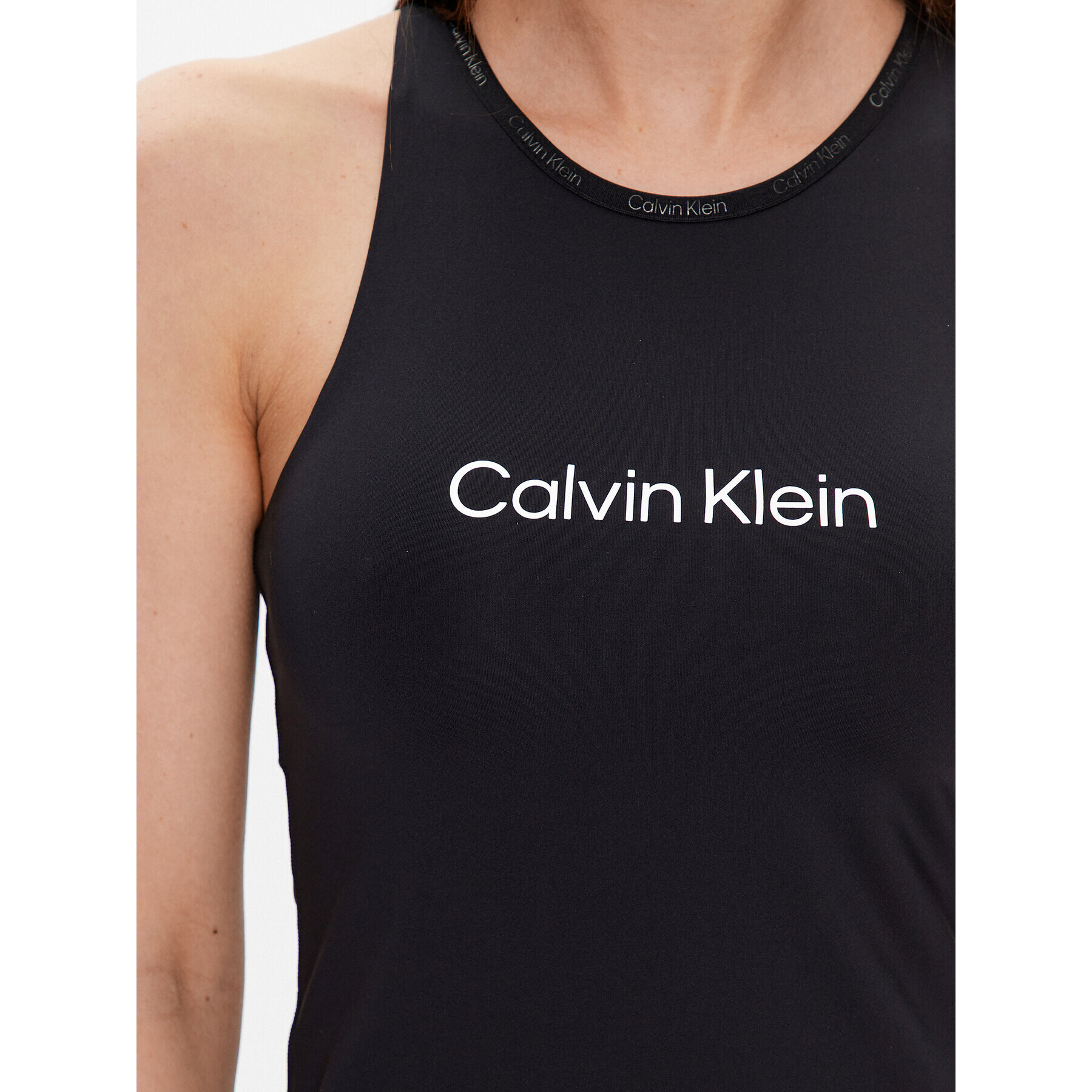 Calvin Klein Performance Top 00GWS3K135 Črna Slim Fit - Pepit.si