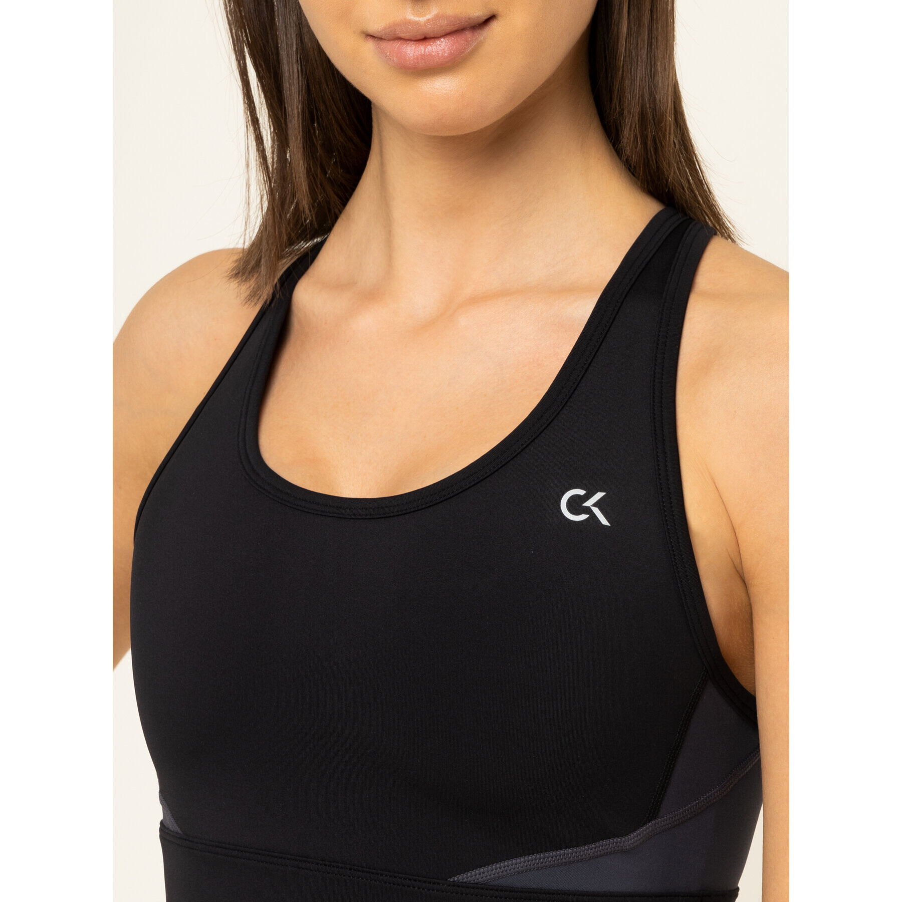 Calvin Klein Performance Top nedrček 00GWH9K111 Črna - Pepit.si